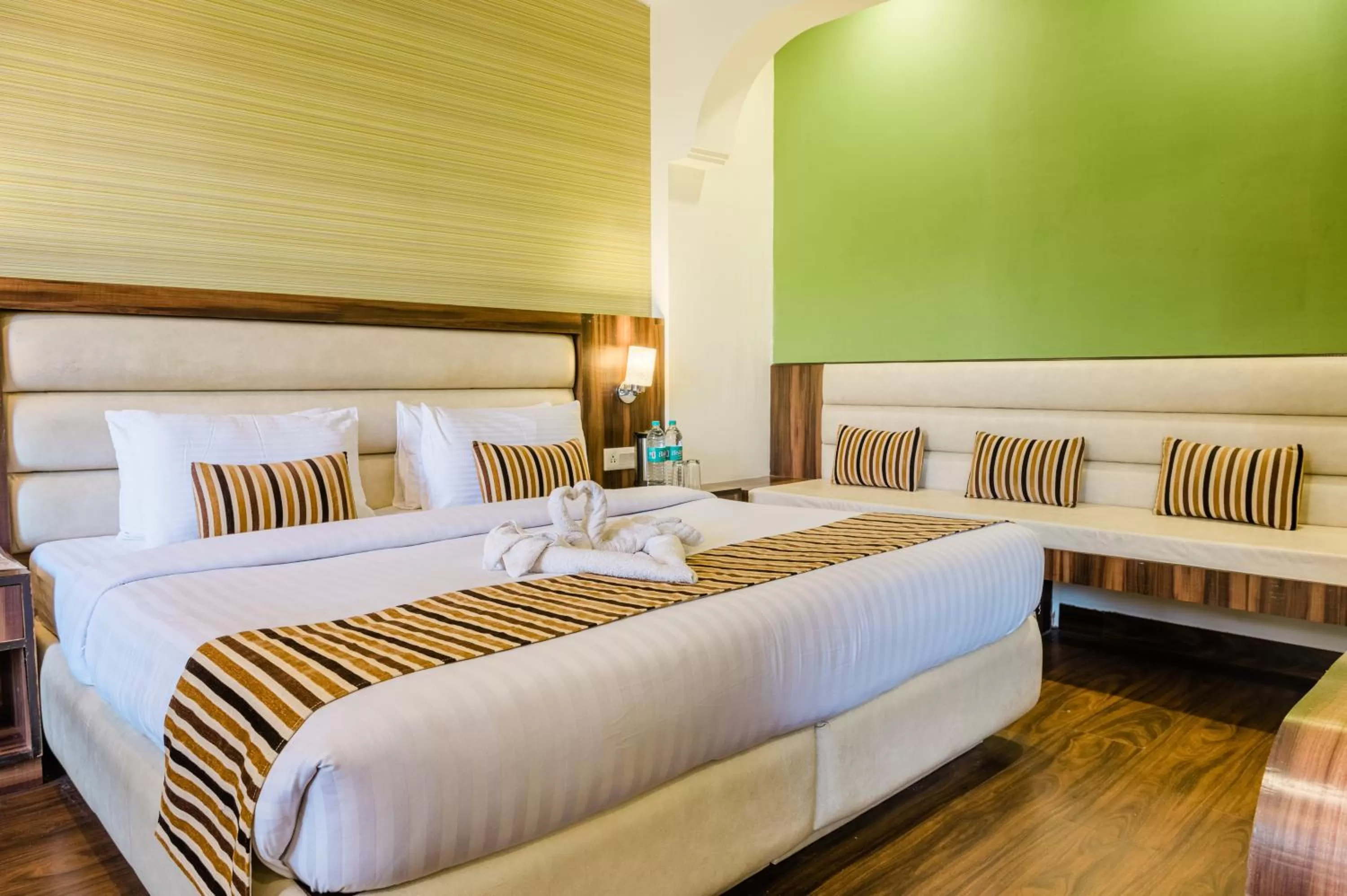 Bed in Hotel Shiva Continental