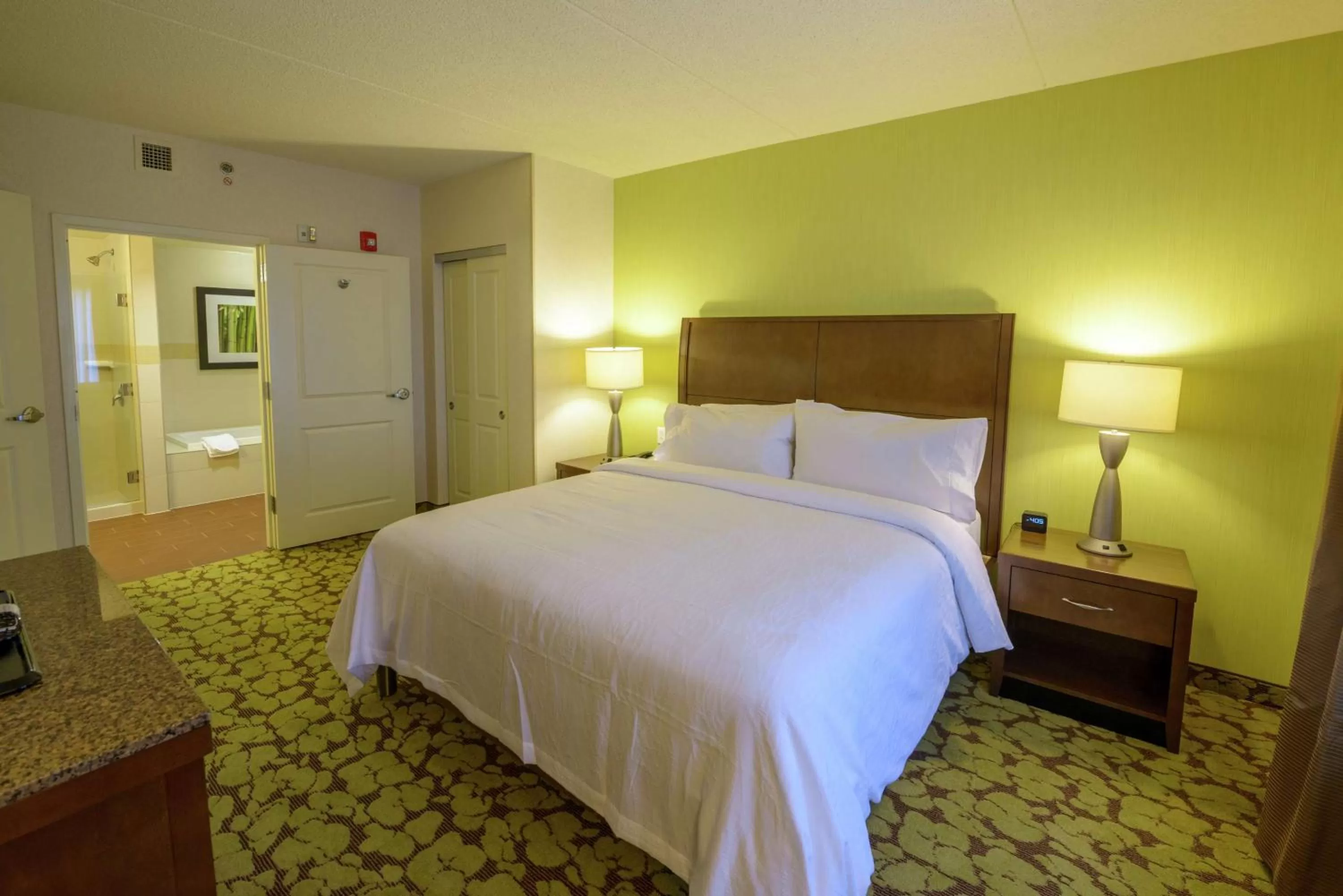 Bathroom, Bed in Hilton Garden Inn Exton-West Chester
