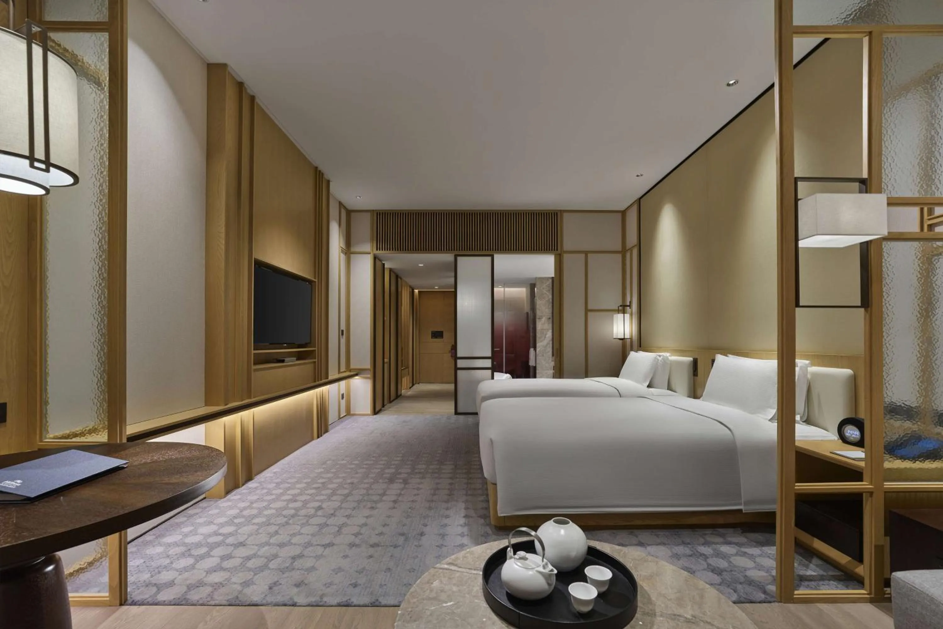 Bed in Hilton Suzhou Yinshan Lake