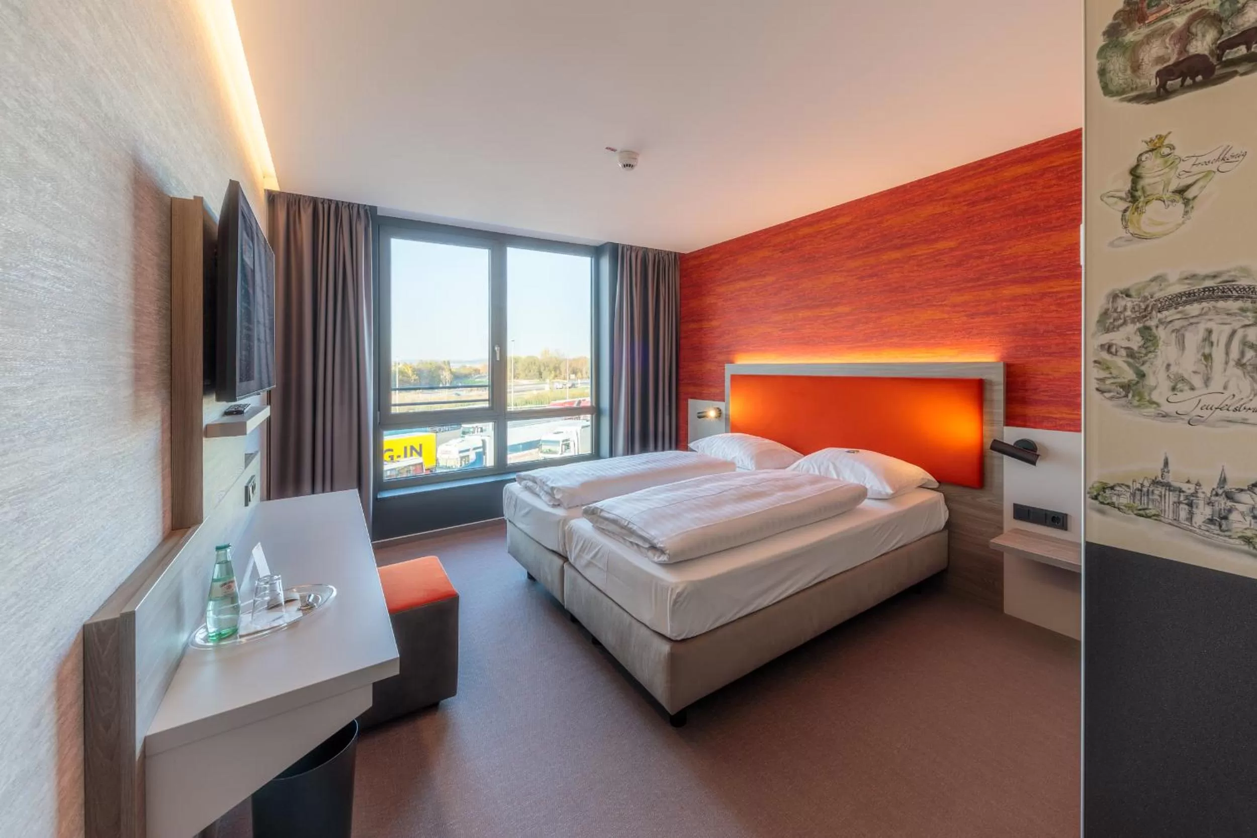 Bed in Hotel am Rüssel