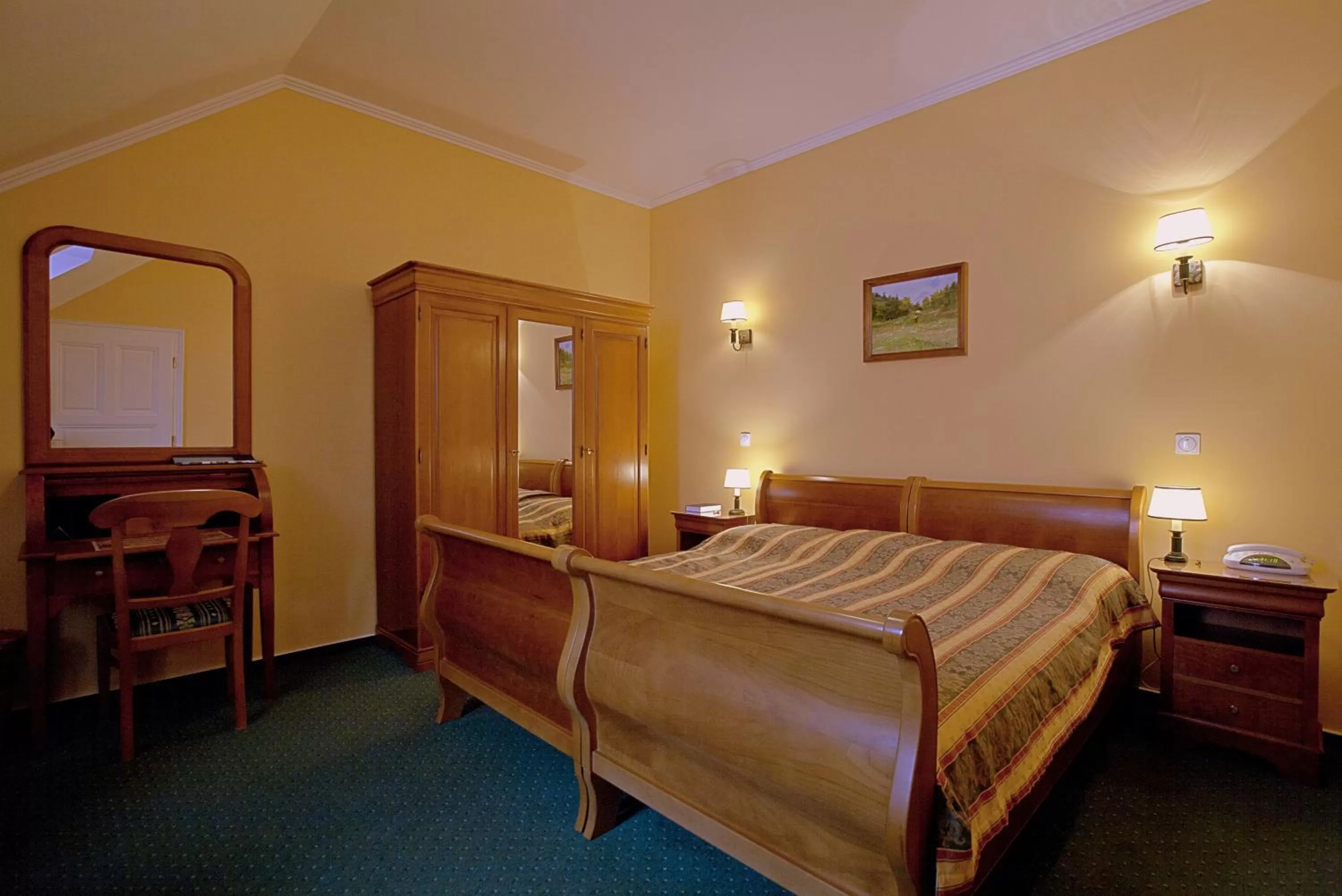 Bed in Hotel Wollner