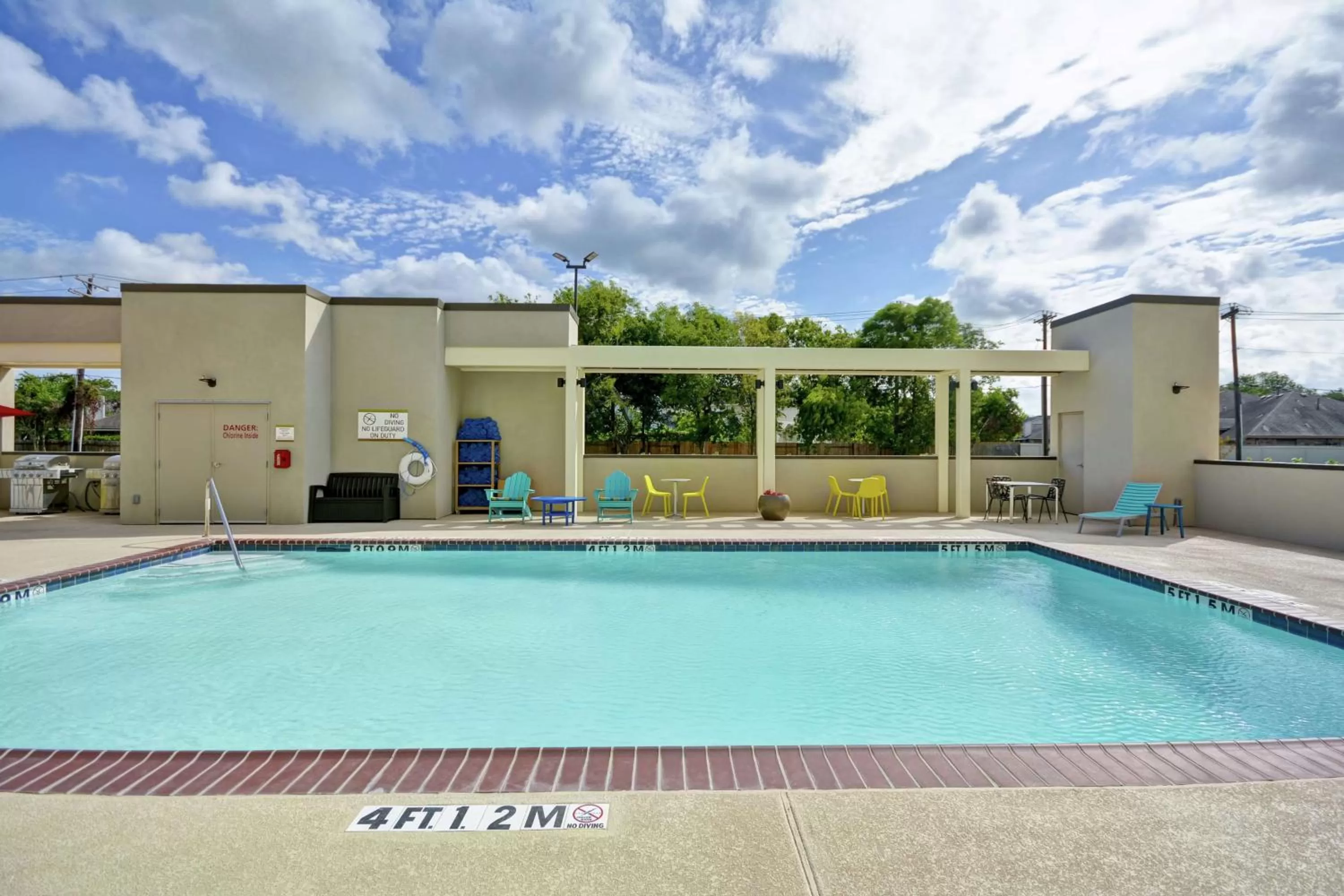 Pool view in Home2 Suites By Hilton Texas City Houston