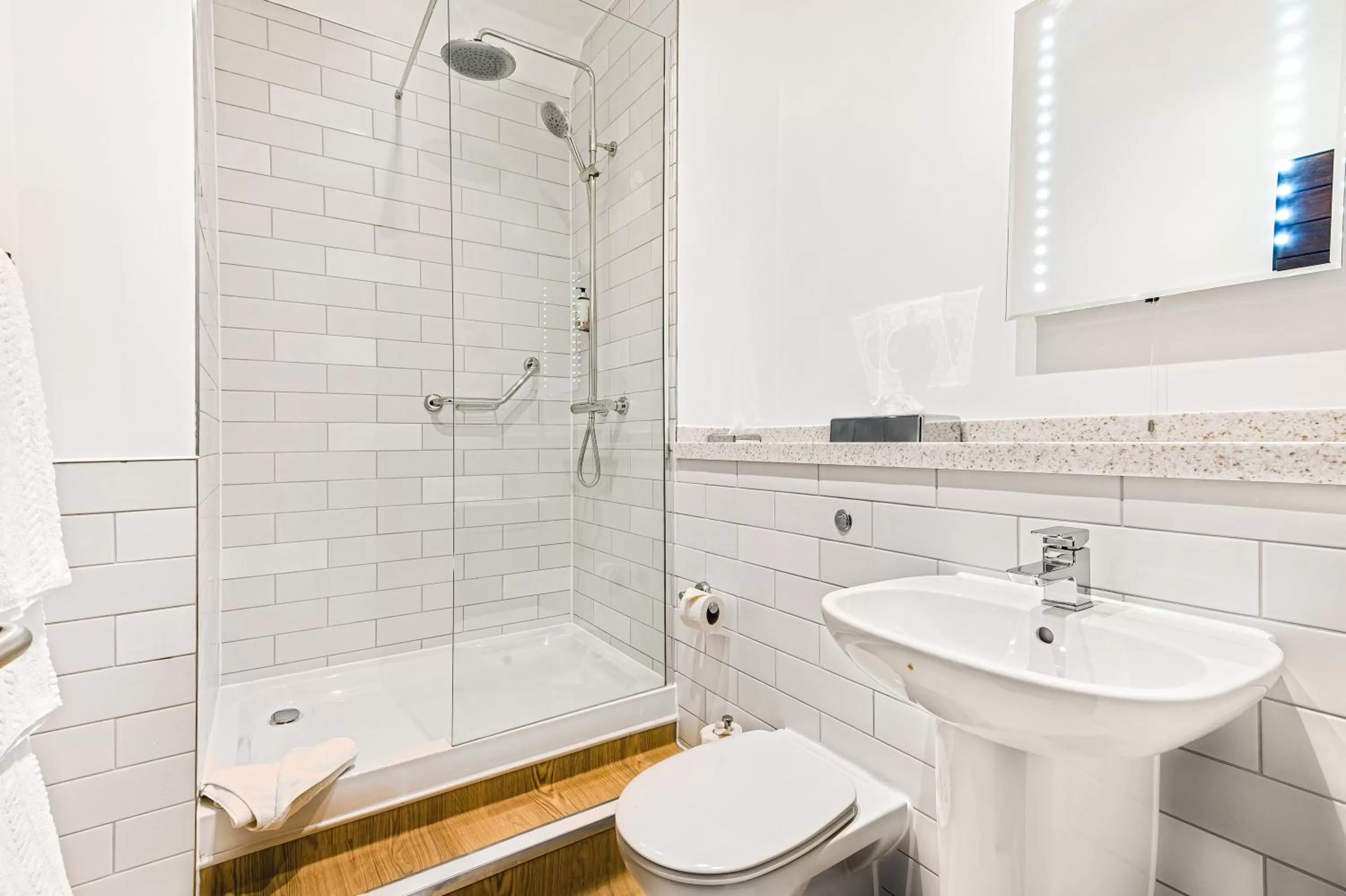 Shower in Inn on the Lake by Innkeeper's Collection