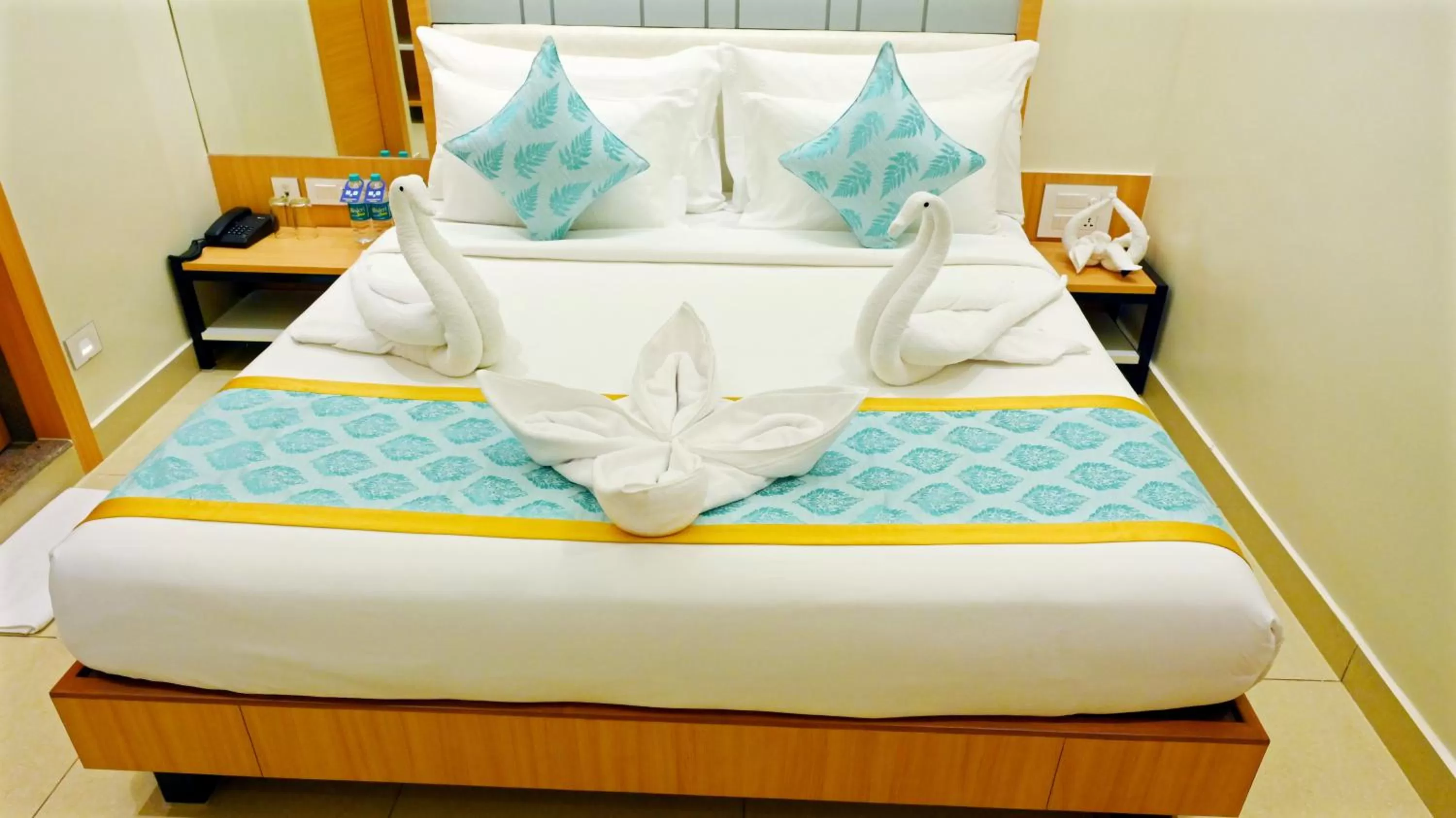 Bed in Hotel Sri Krishna Residency
