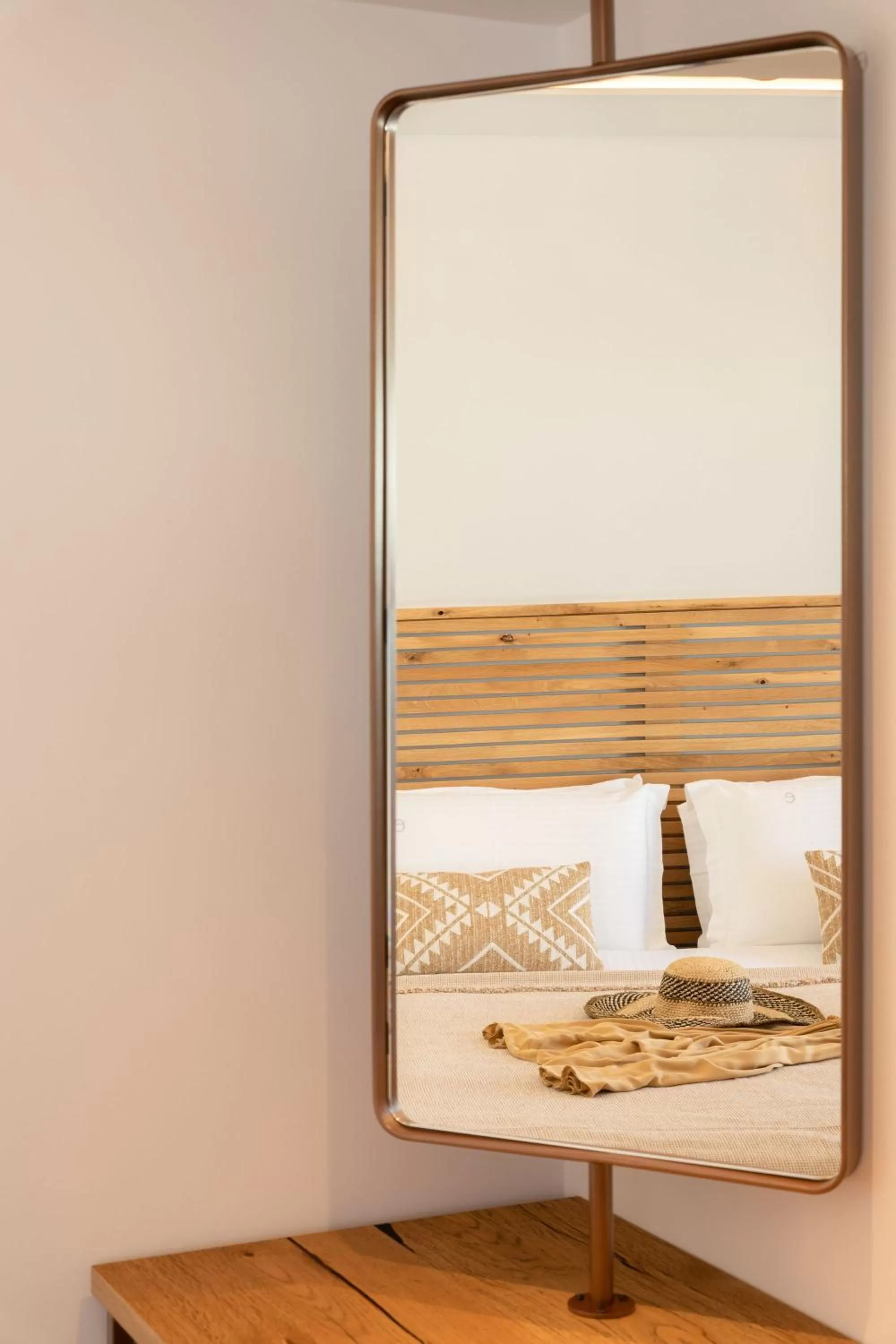 Bed in Elena Hotel Mykonos