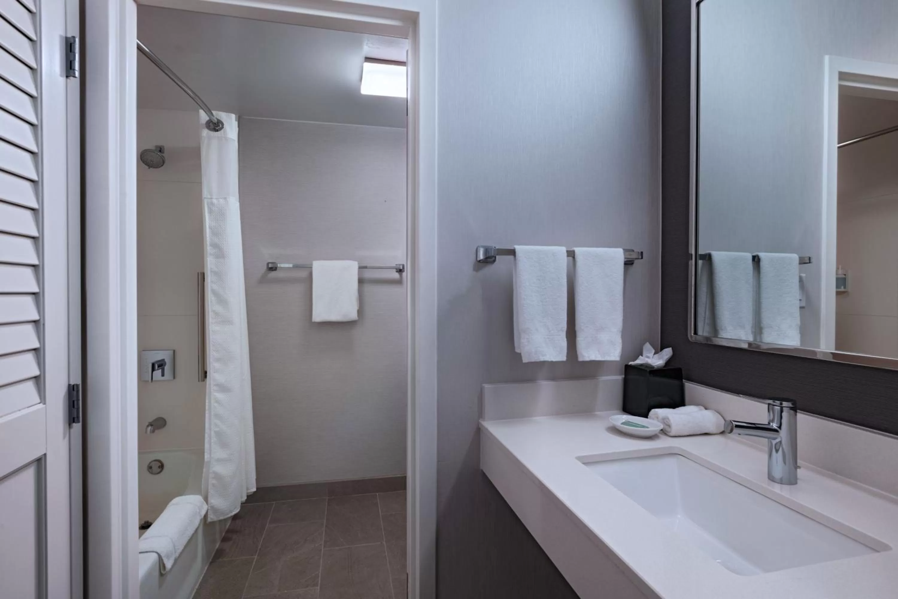 Bathroom in Courtyard by Marriott Dallas Richardson at Spring Valley