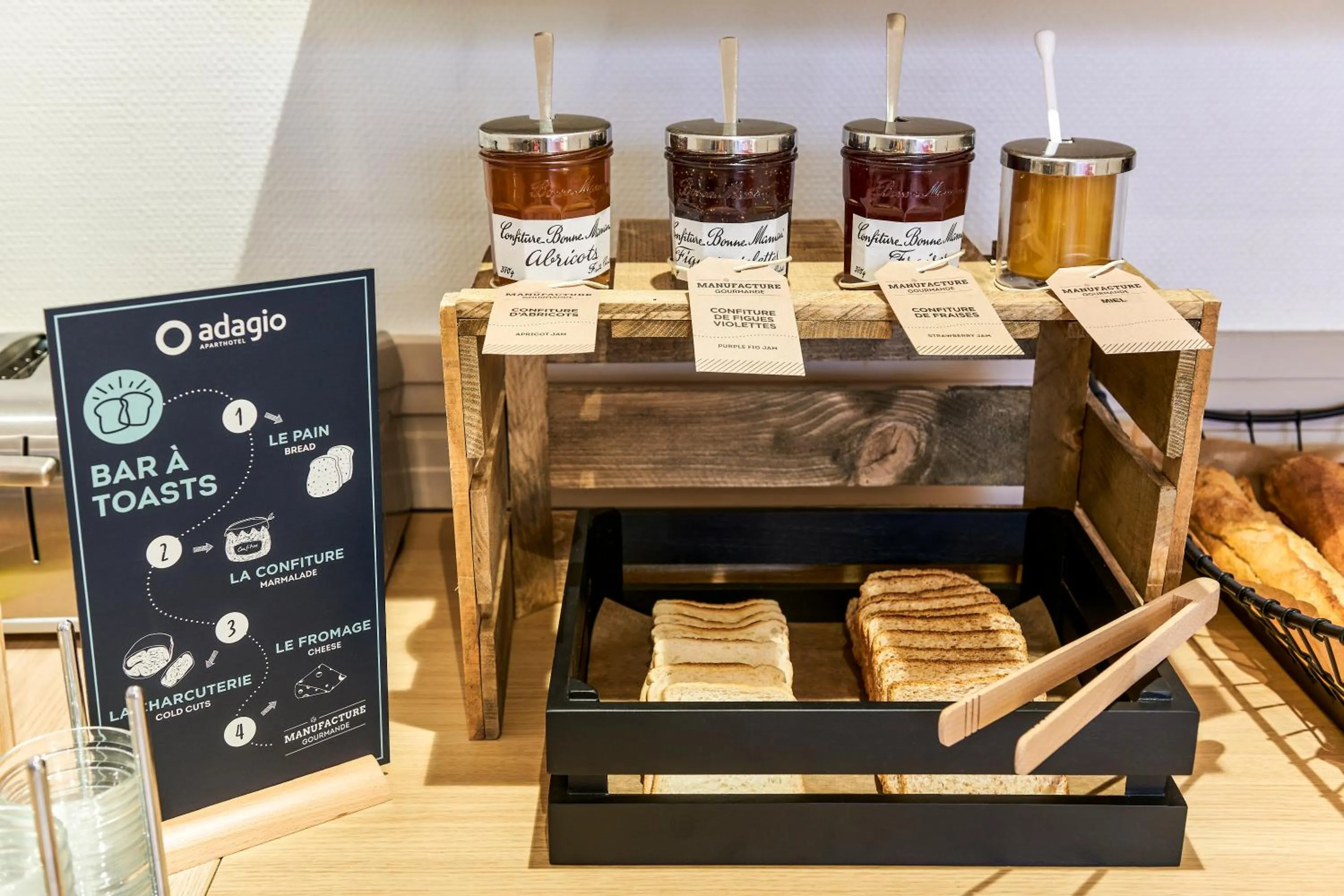 Buffet breakfast in Aparthotel Adagio Access Nice Garibaldi