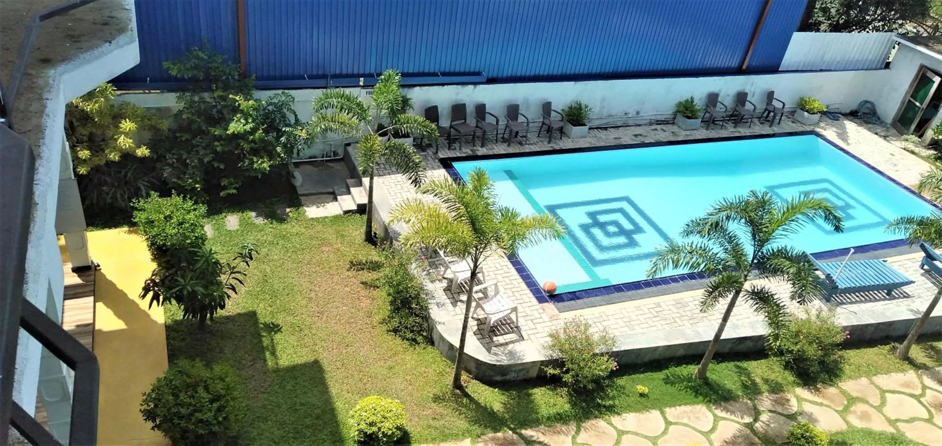 Bird's eye view, Pool View in Ocean Bay Surf Resort Weligama