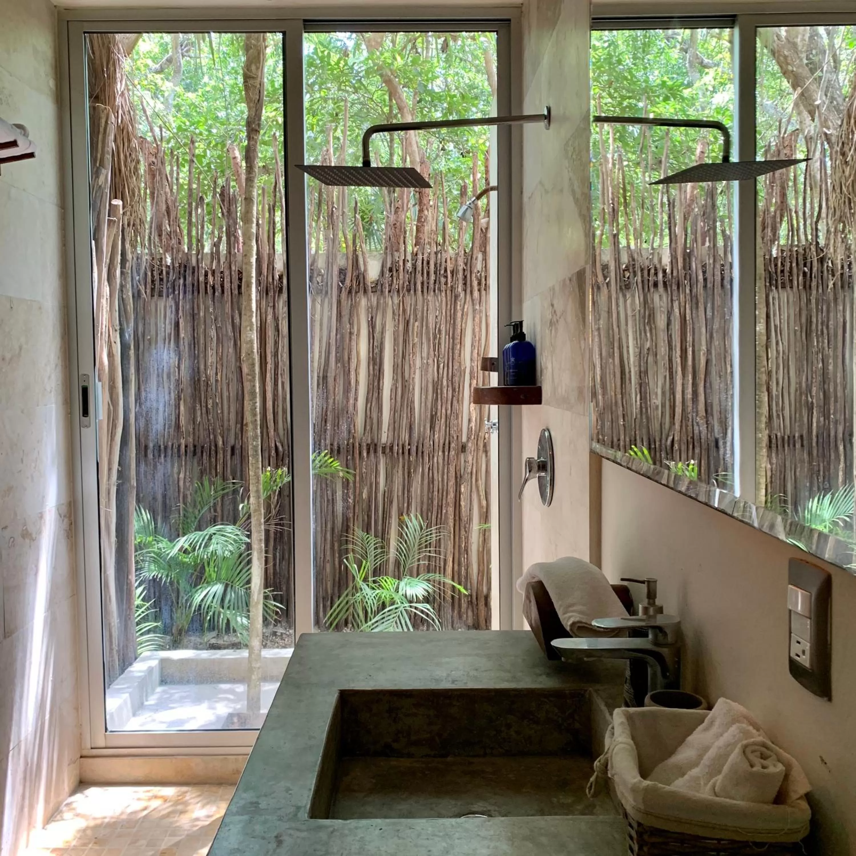 Bathroom in Orchid House Tulum Jungle