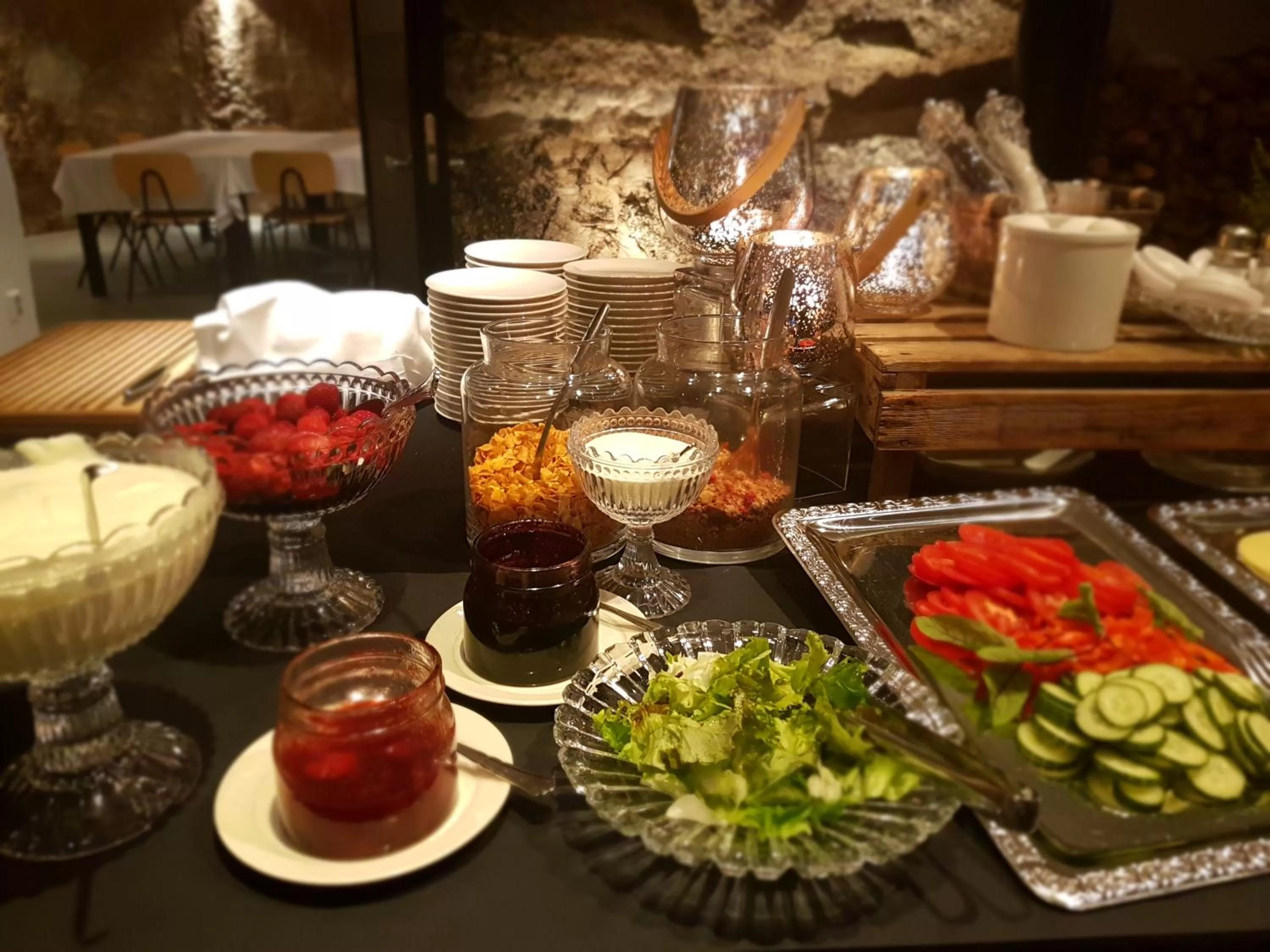 Buffet breakfast in Varjola Holiday Center