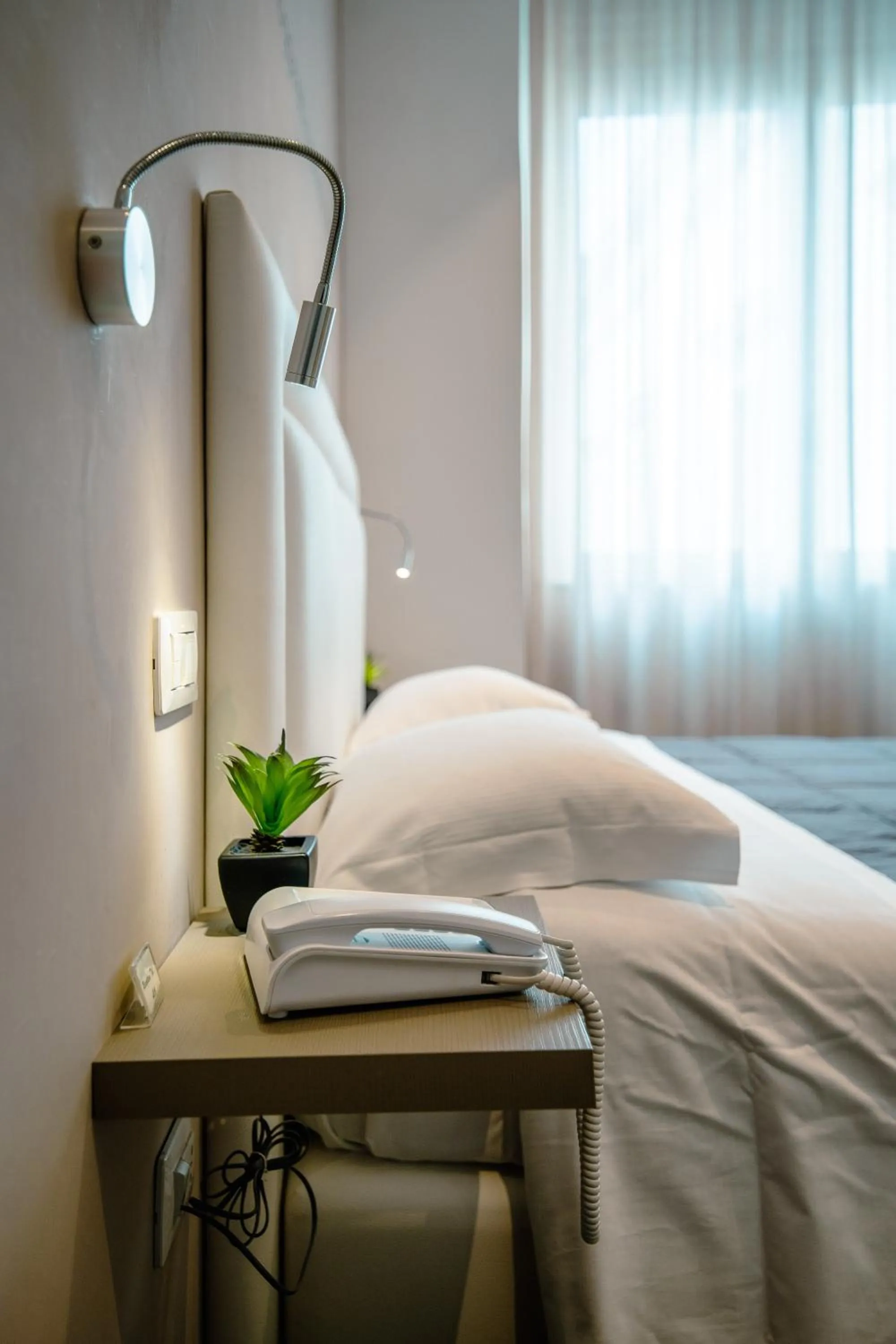 Bed in Hotel Bruman Salerno