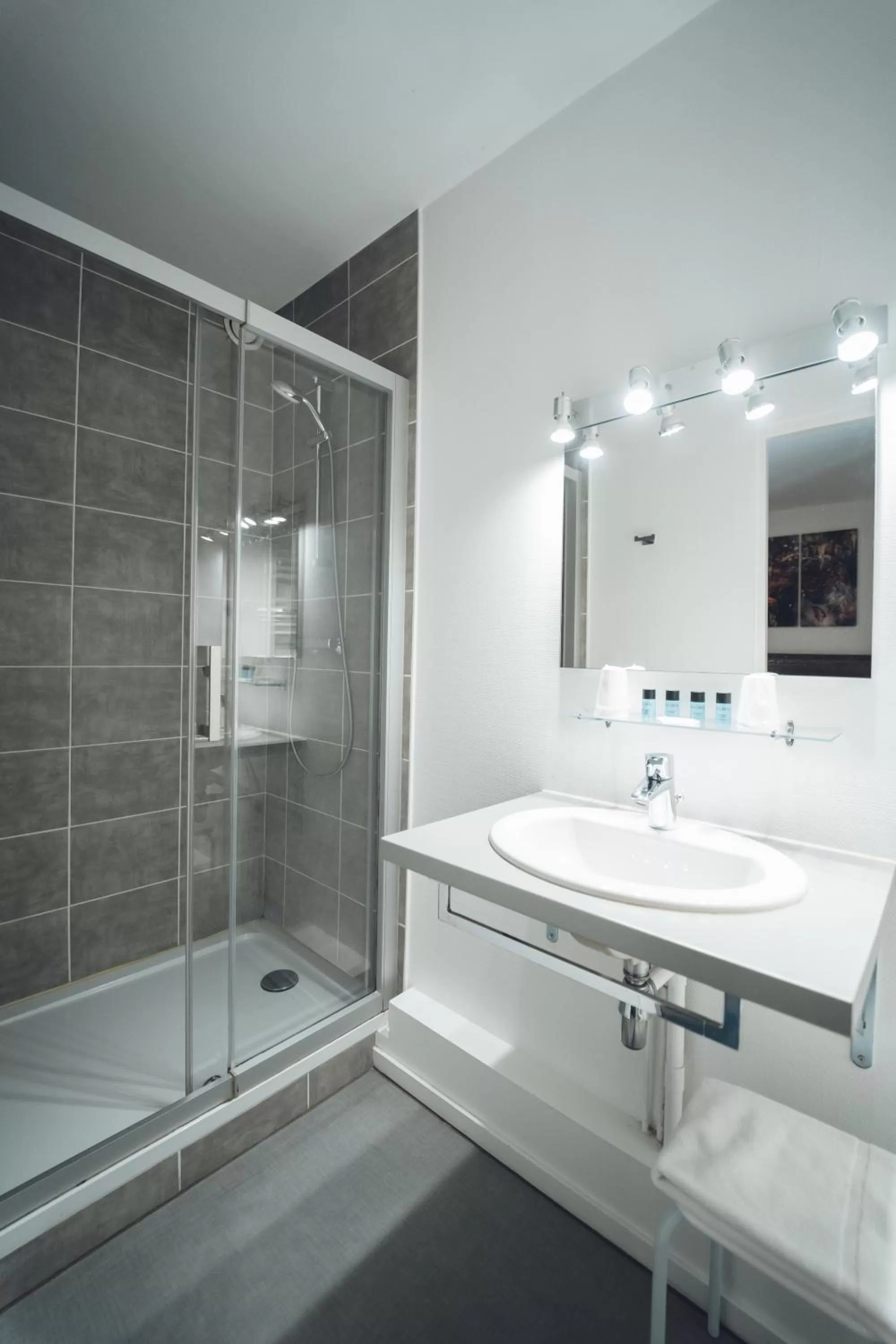 Bathroom in Logis Hôtel Vuillot