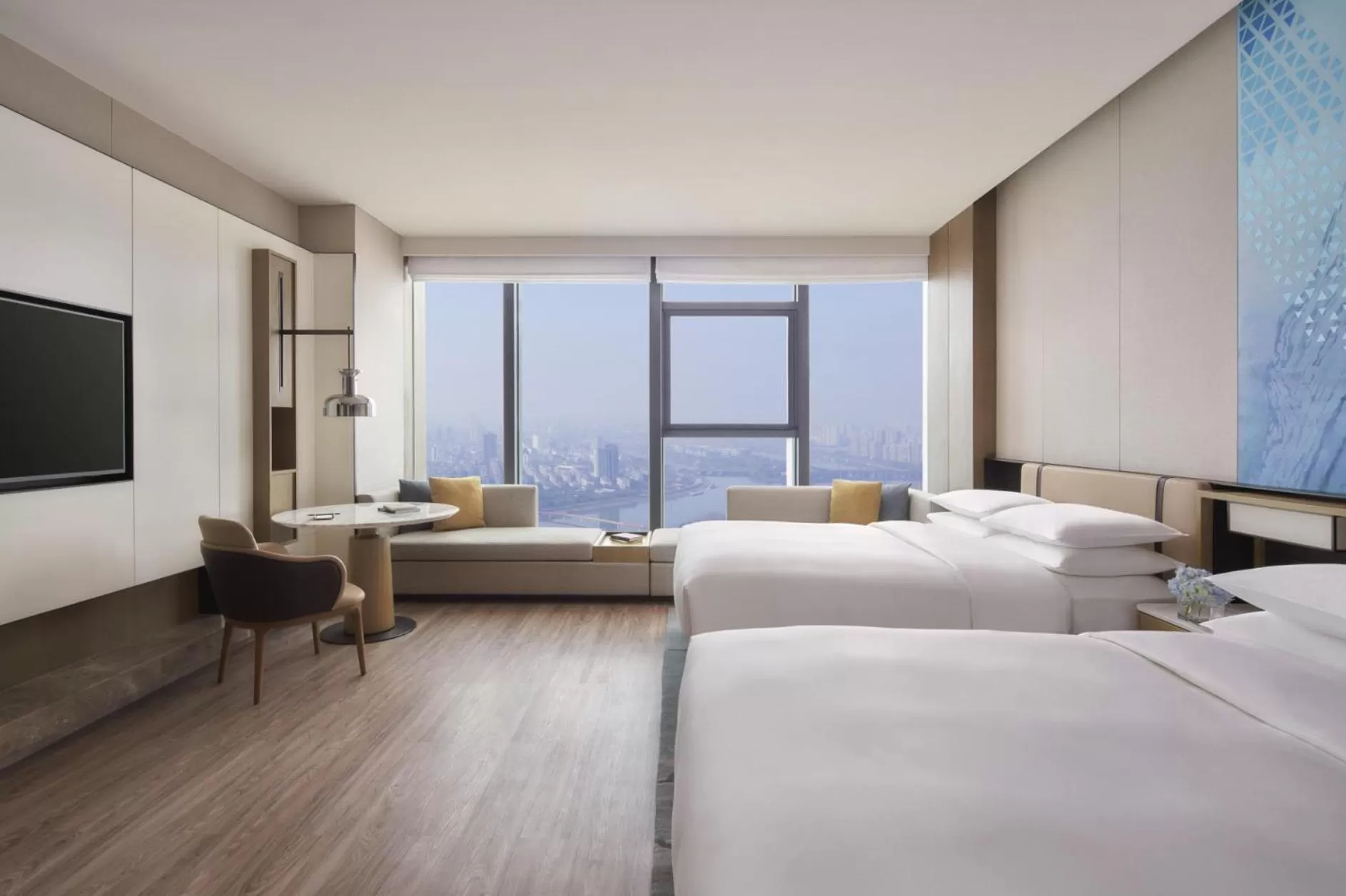 Bedroom, Bed in Jinhua Marriott Hotel