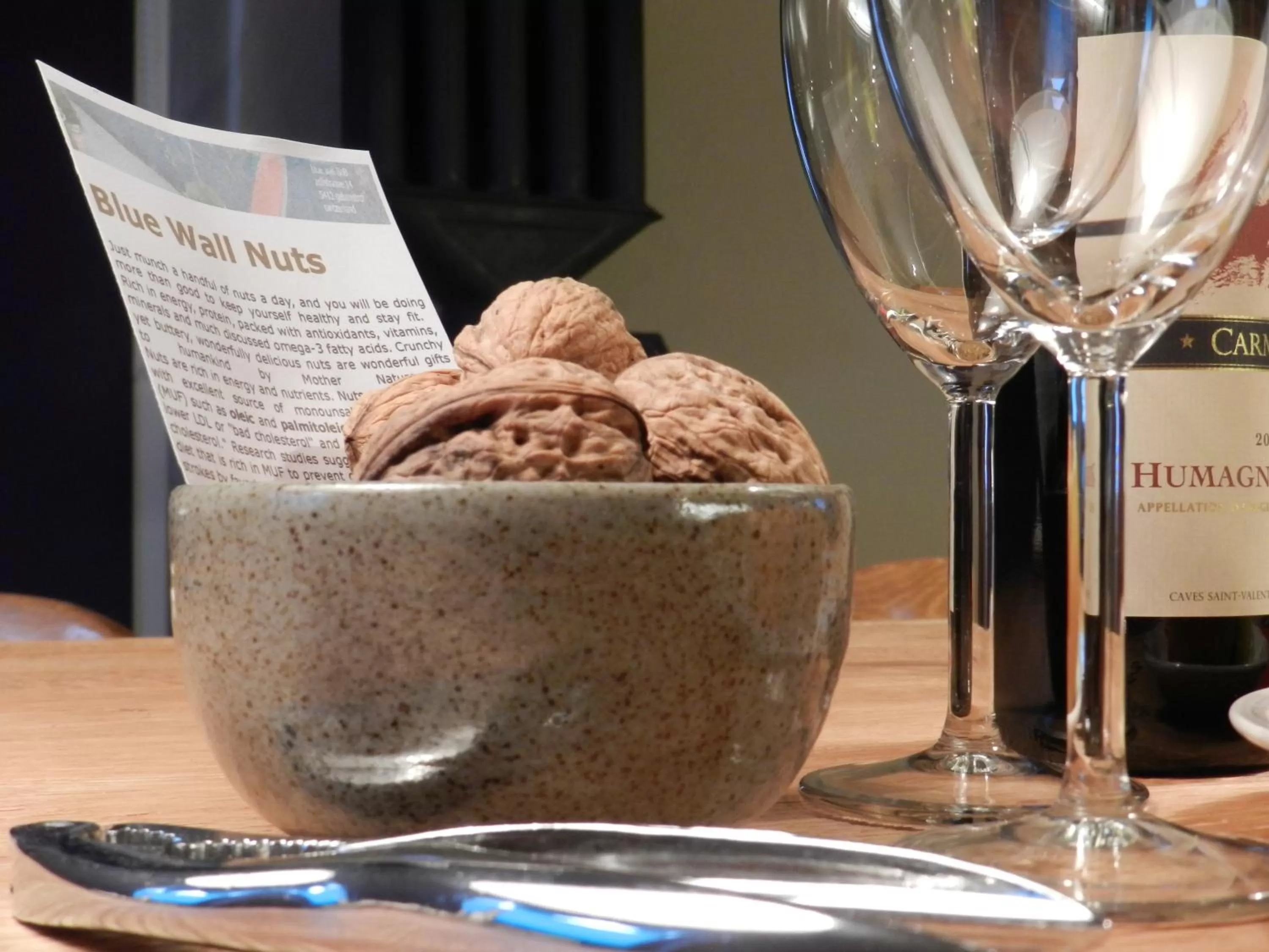 Decorative detail, Food in Blue Wall BnB