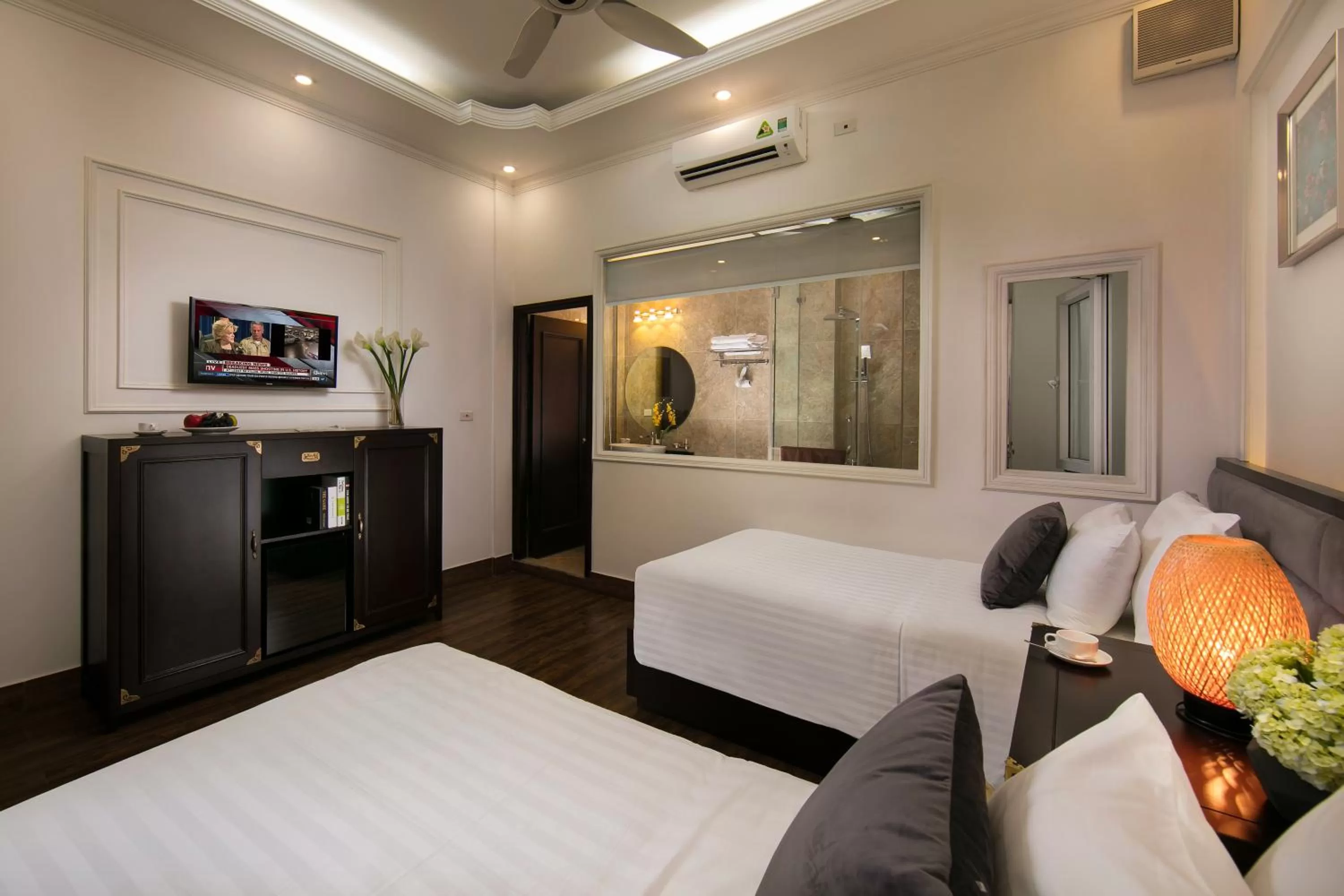 Bed in Golden Rooster Hotel