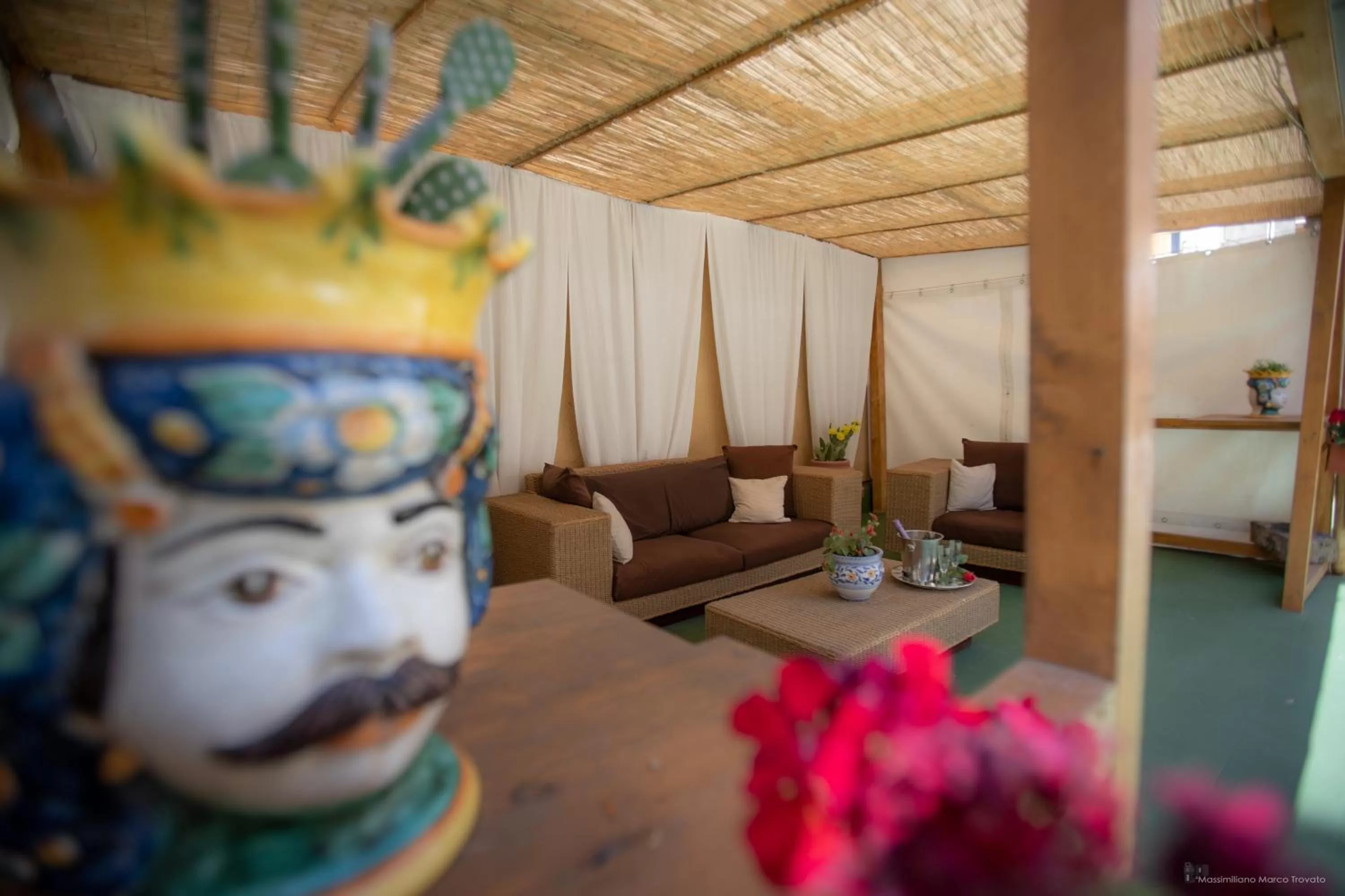 Patio in B&B Sicily Luxury