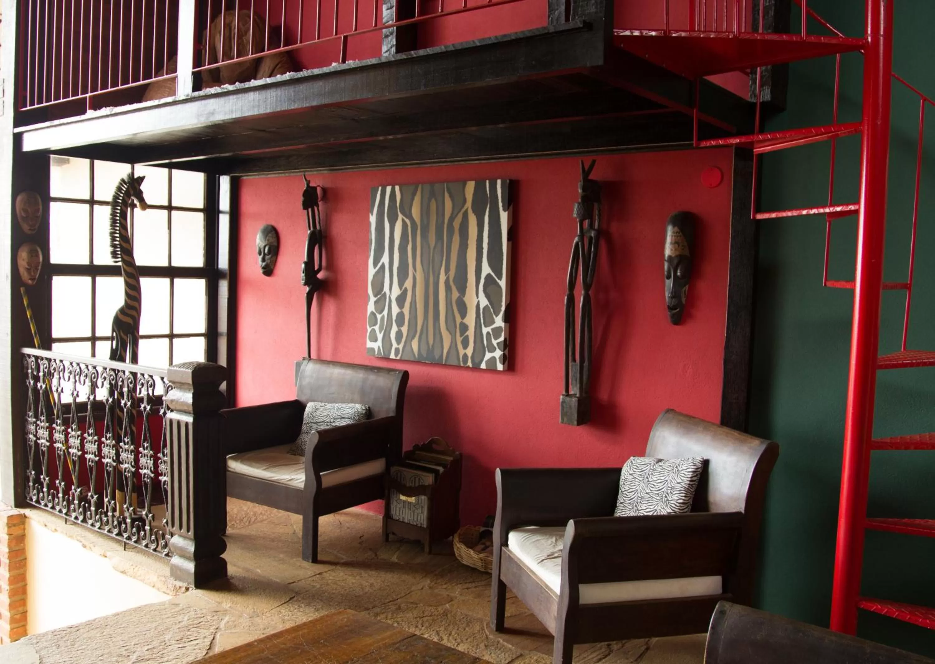 Decorative detail in Pousada Afrika