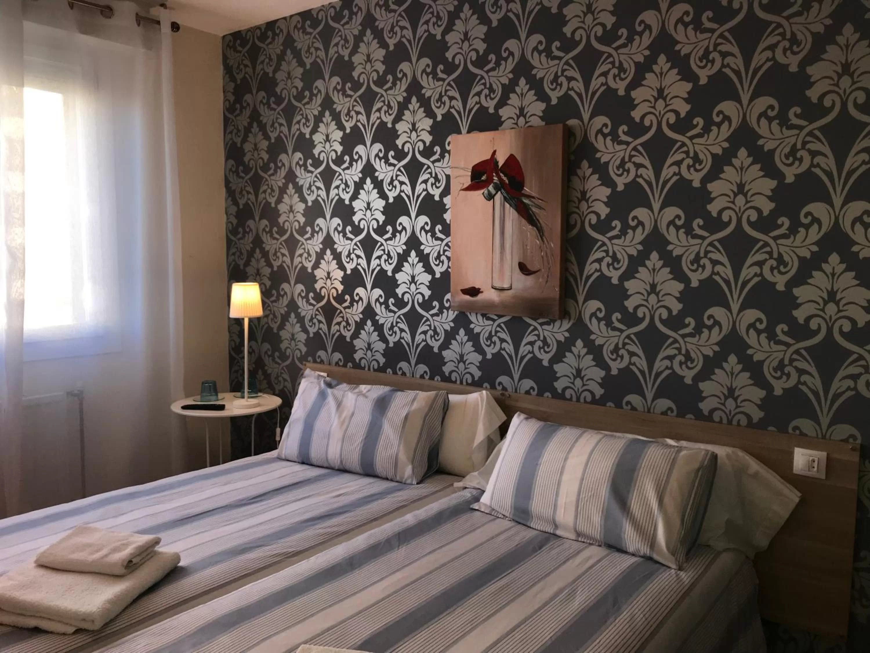 Bed in Alojamientos Iruña