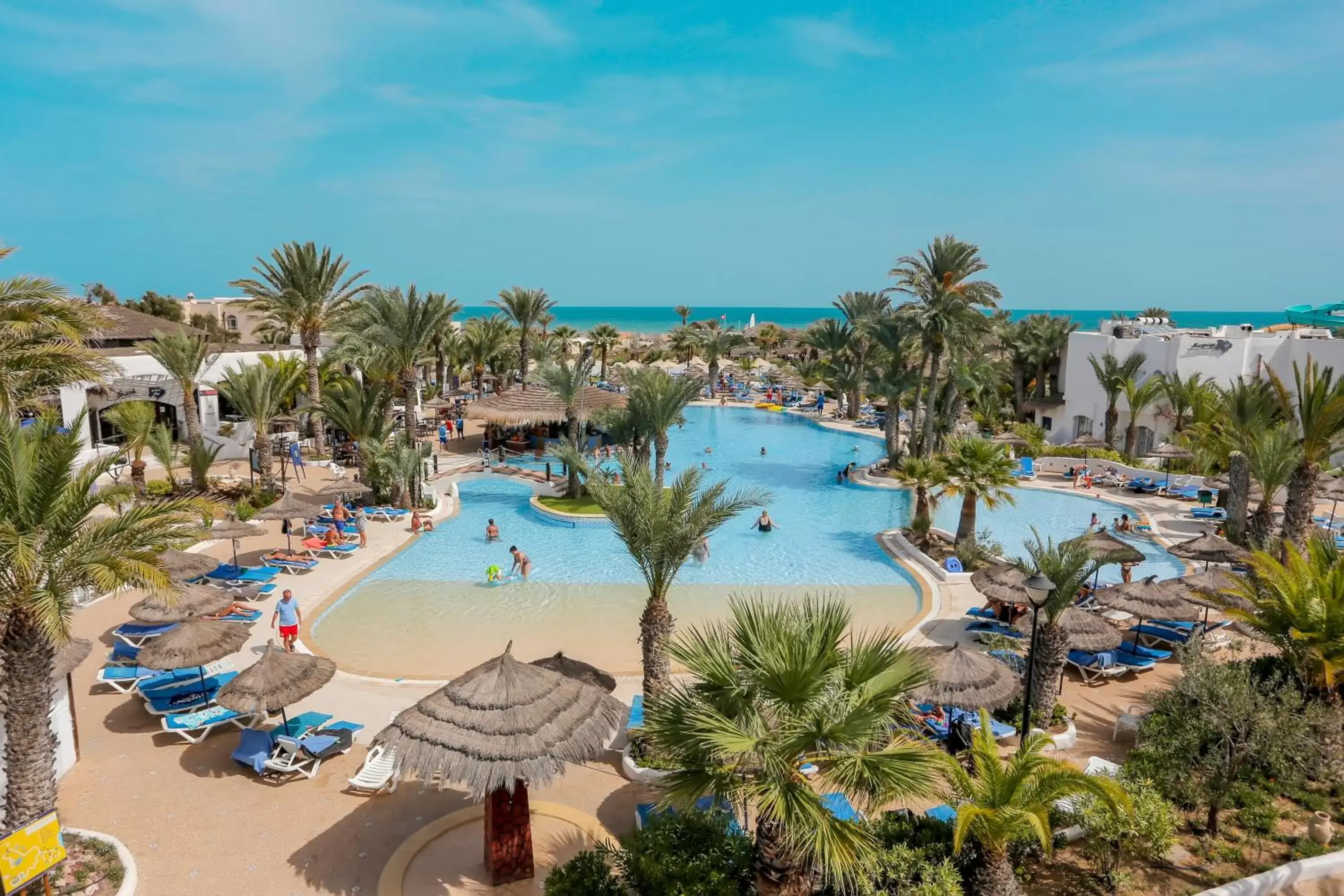 Bird's eye view, Pool View in Fiesta Beach Djerba Bird's eye view, Pool View in Fiesta Beach Djerba