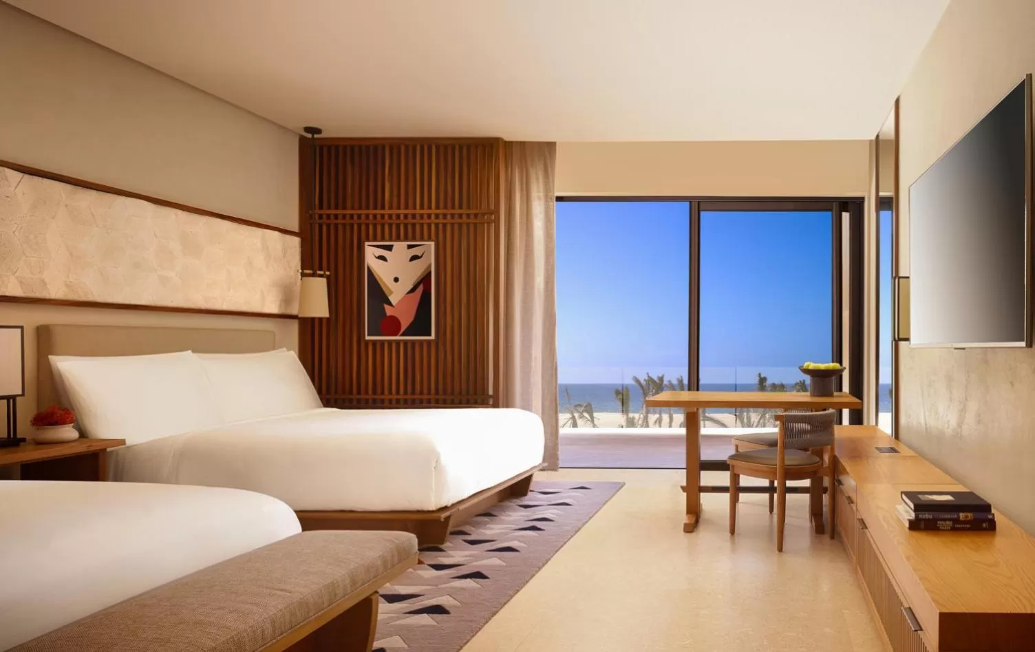 Sea view, Bed in Nobu Hotel Los Cabos