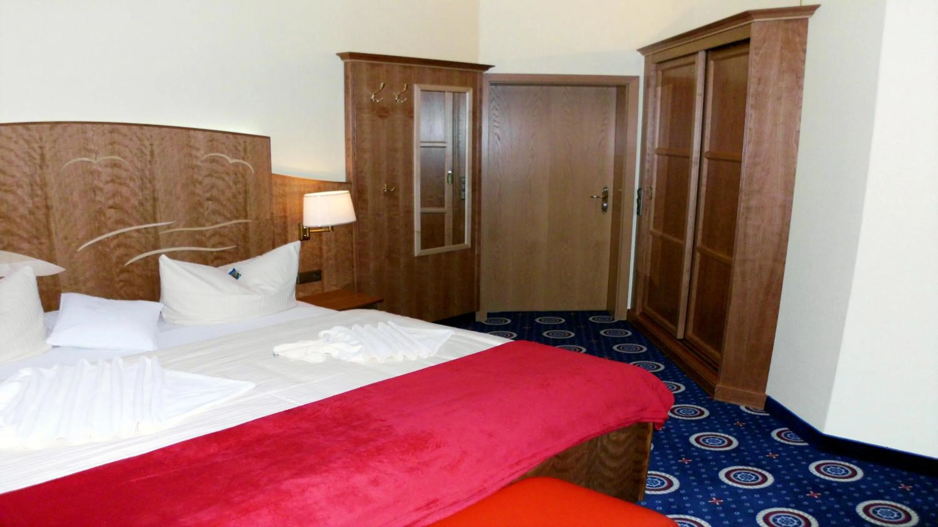 Bed in Hotel Deutsche Flagge