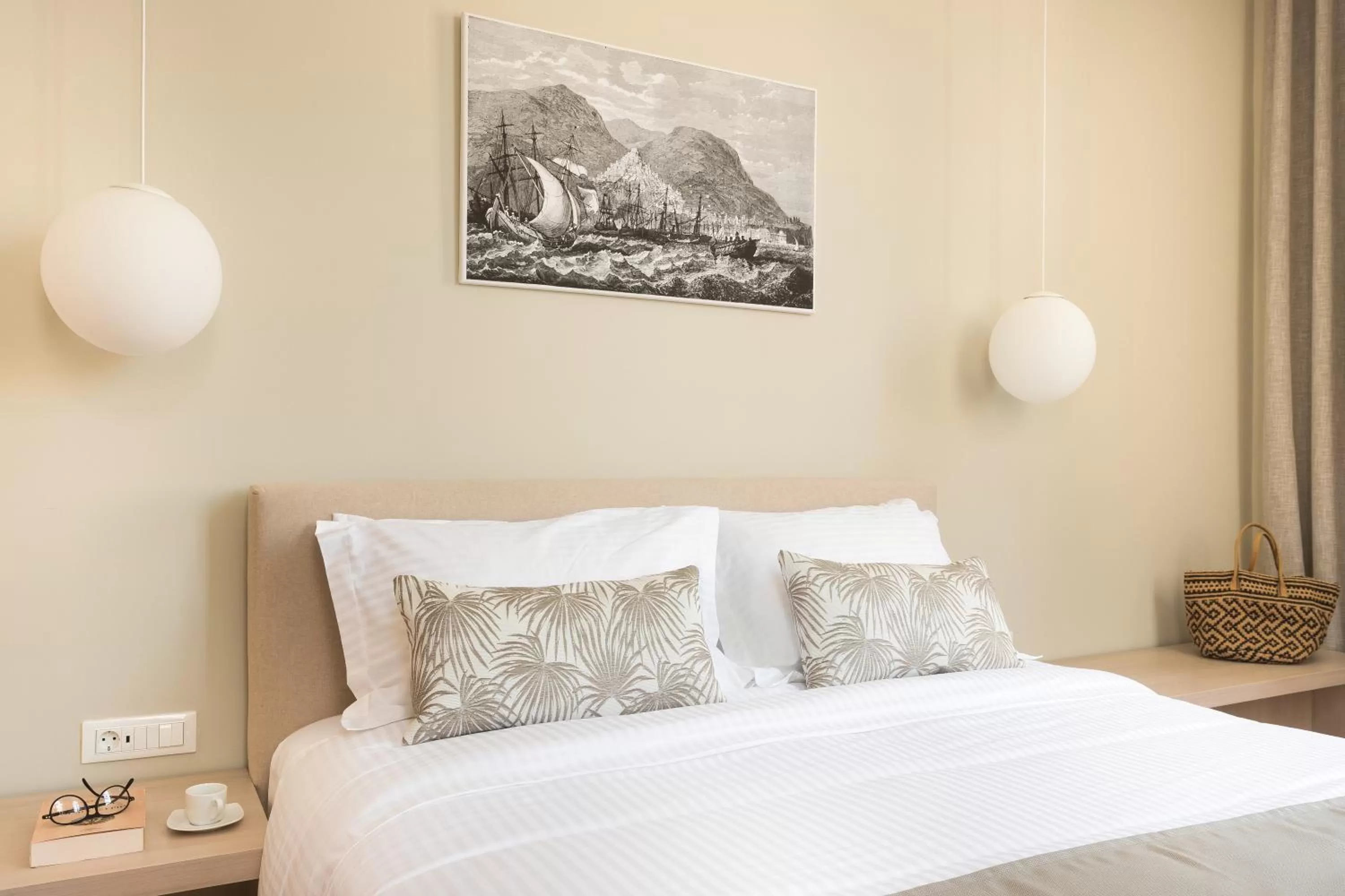 Bed in SYROS SOUL LUXURY SUITES