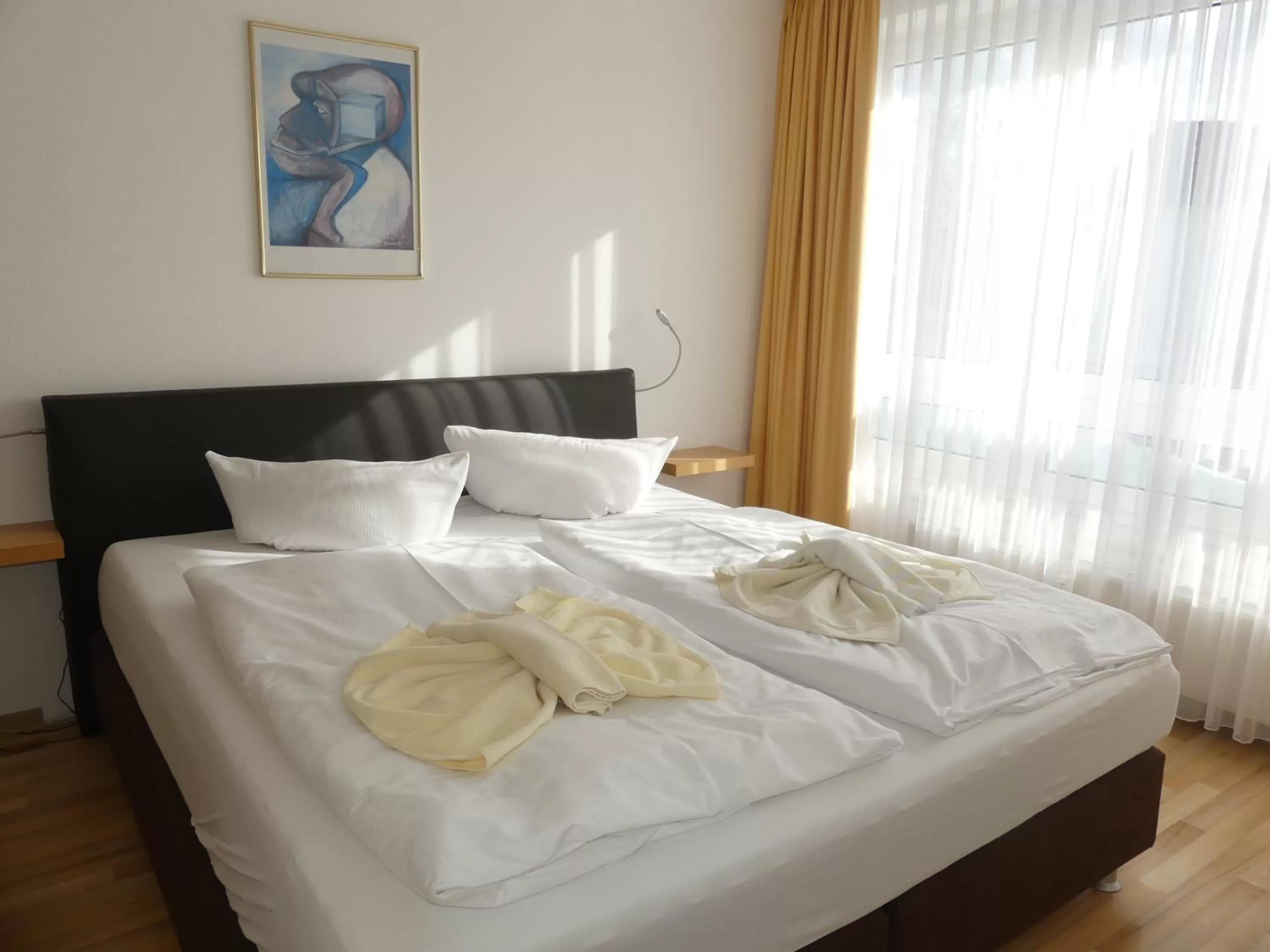 Bedroom, Bed in Apartmenthaus Binzer Sterne