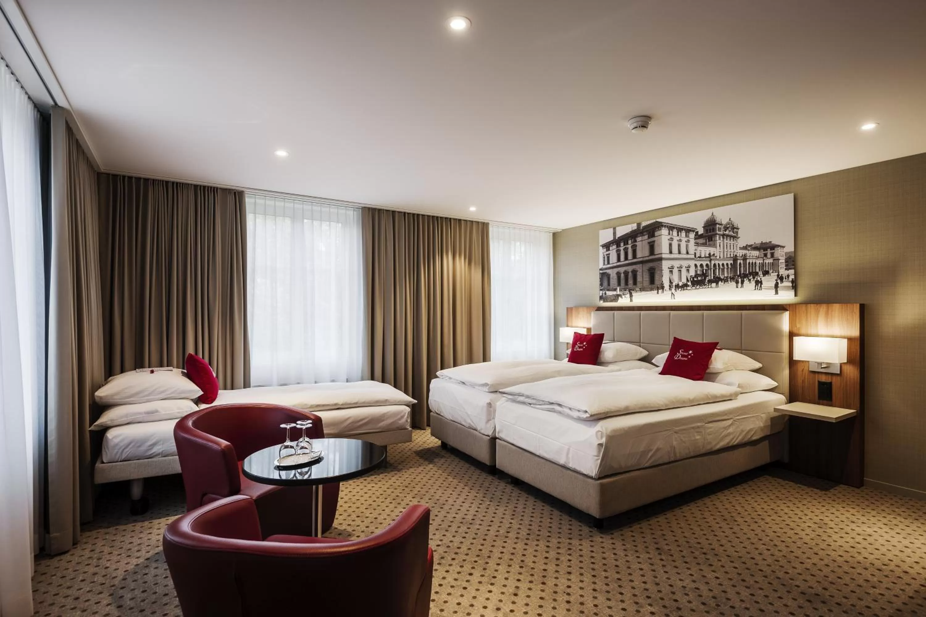 Bedroom, Bed in Hotel Wartmann am Bahnhof