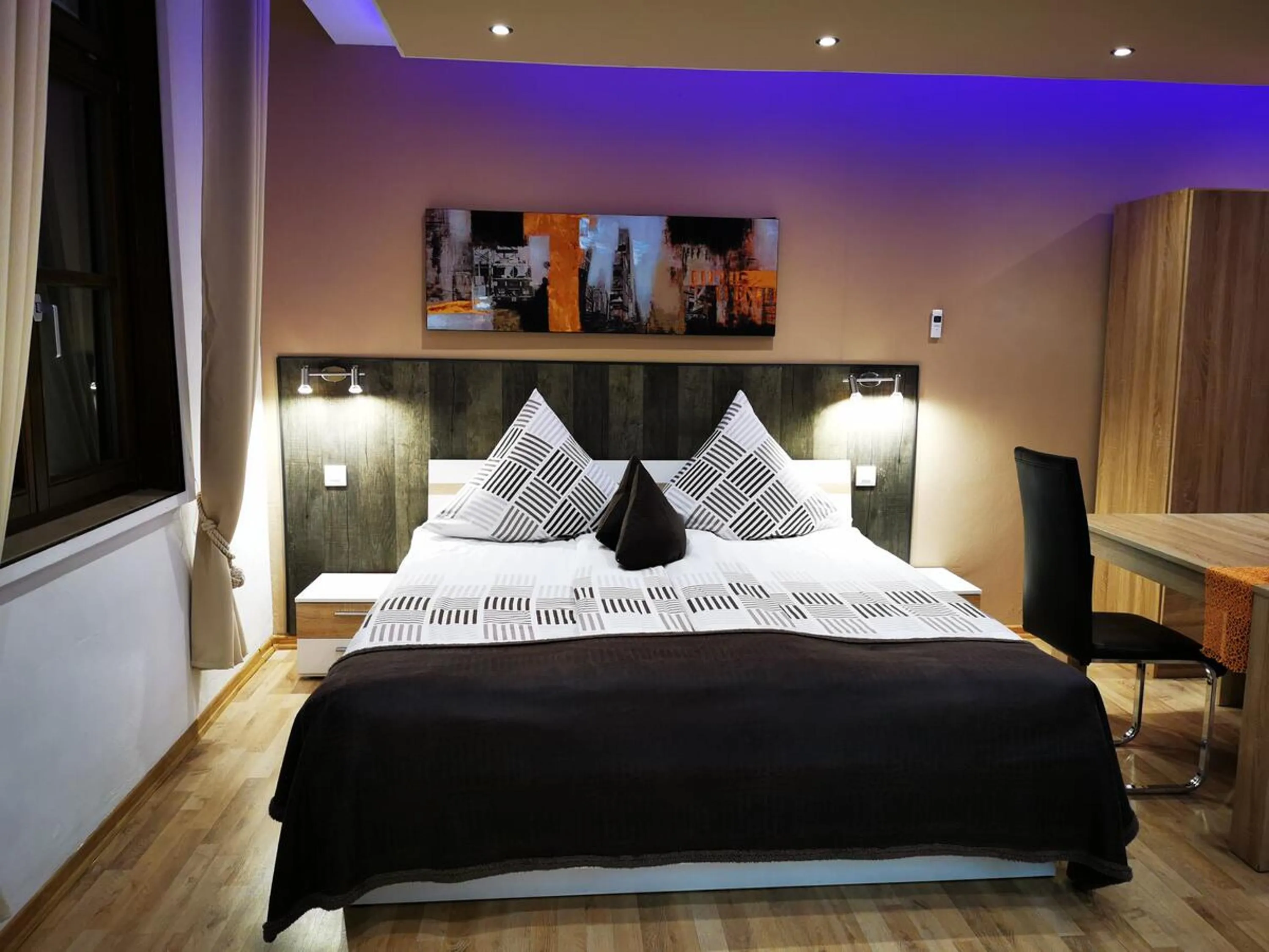 Photo of the whole room, Bed in Apartmenthaus Wertheim