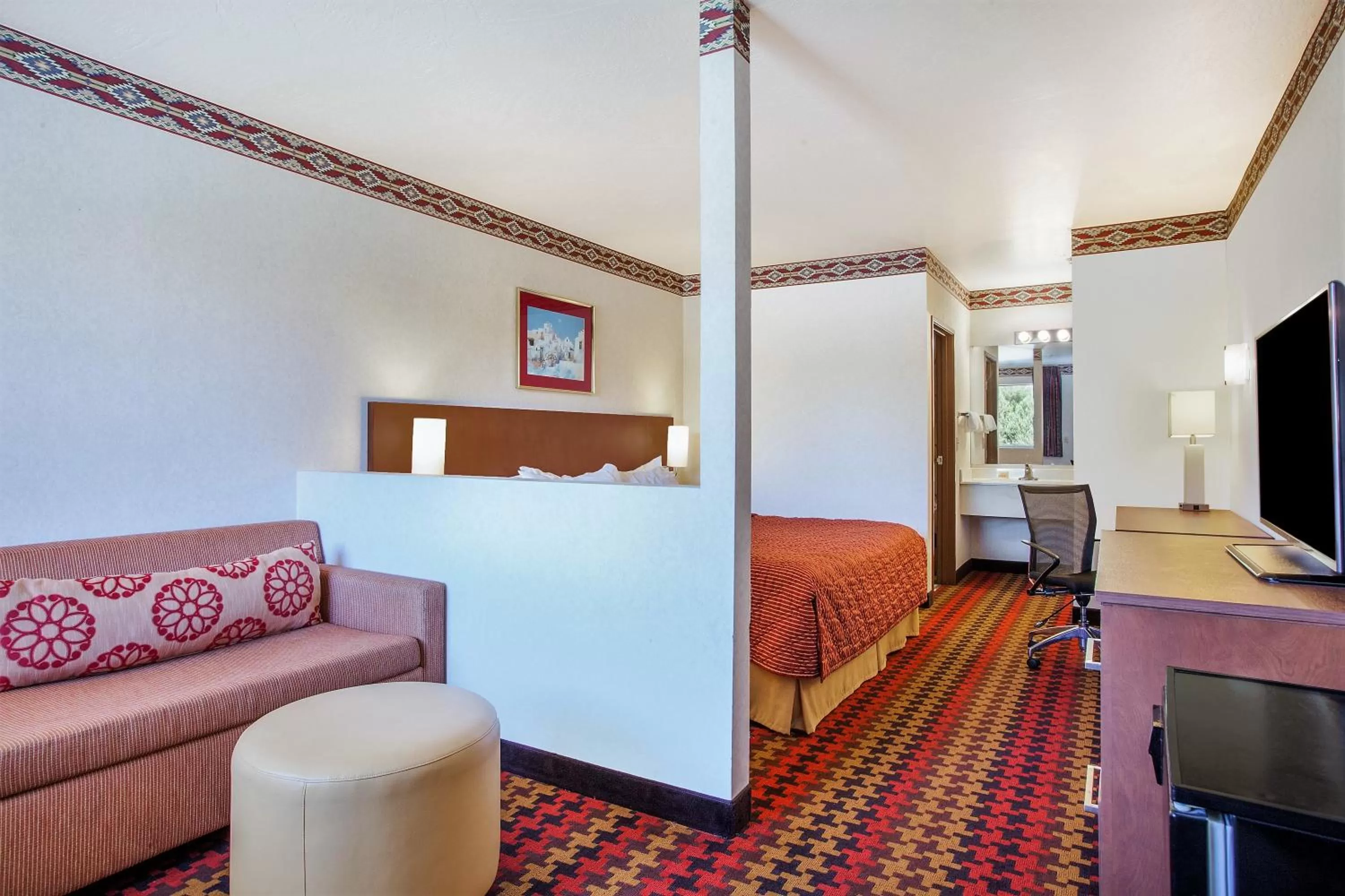 Bed, Seating Area in Muyawki Inn