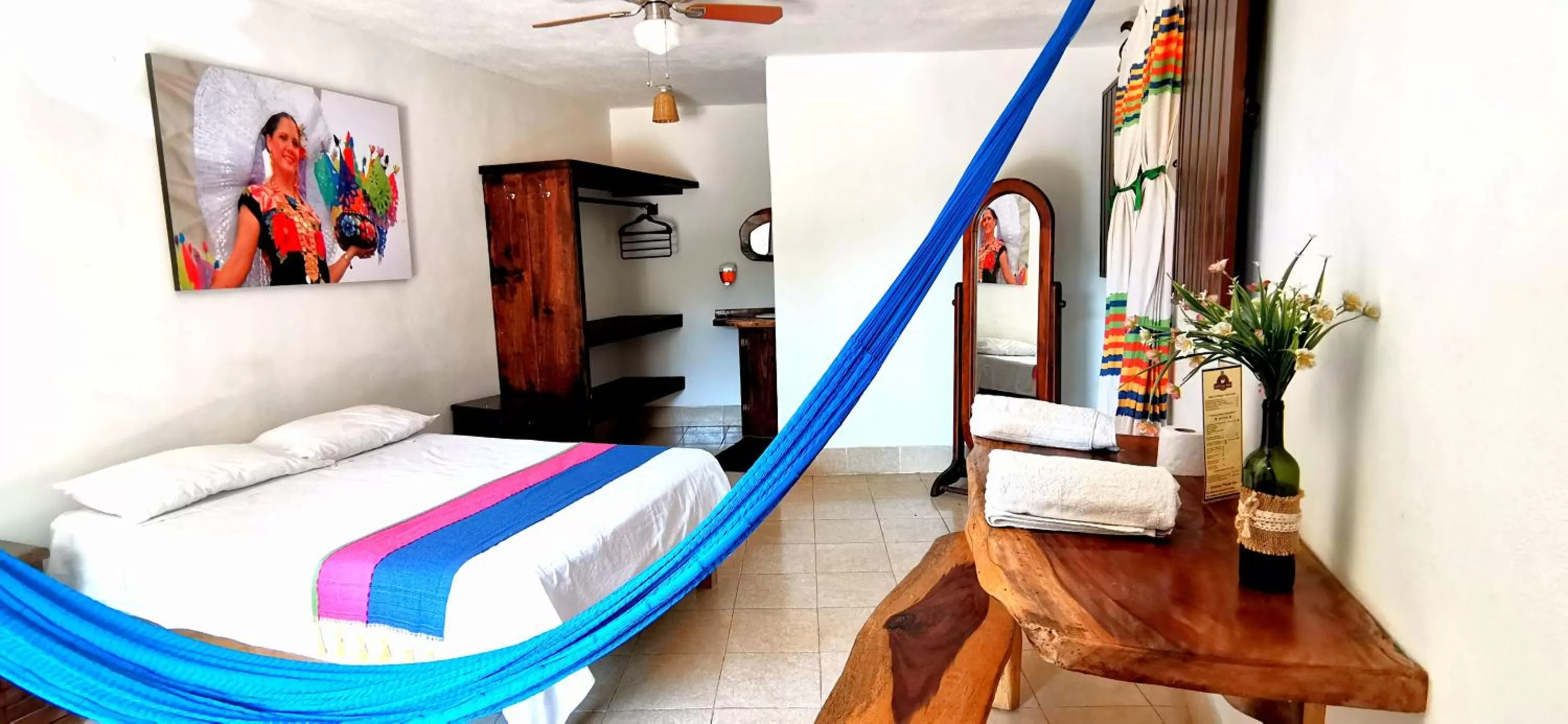 Bed in Hotel Casa del Mar Mazunte