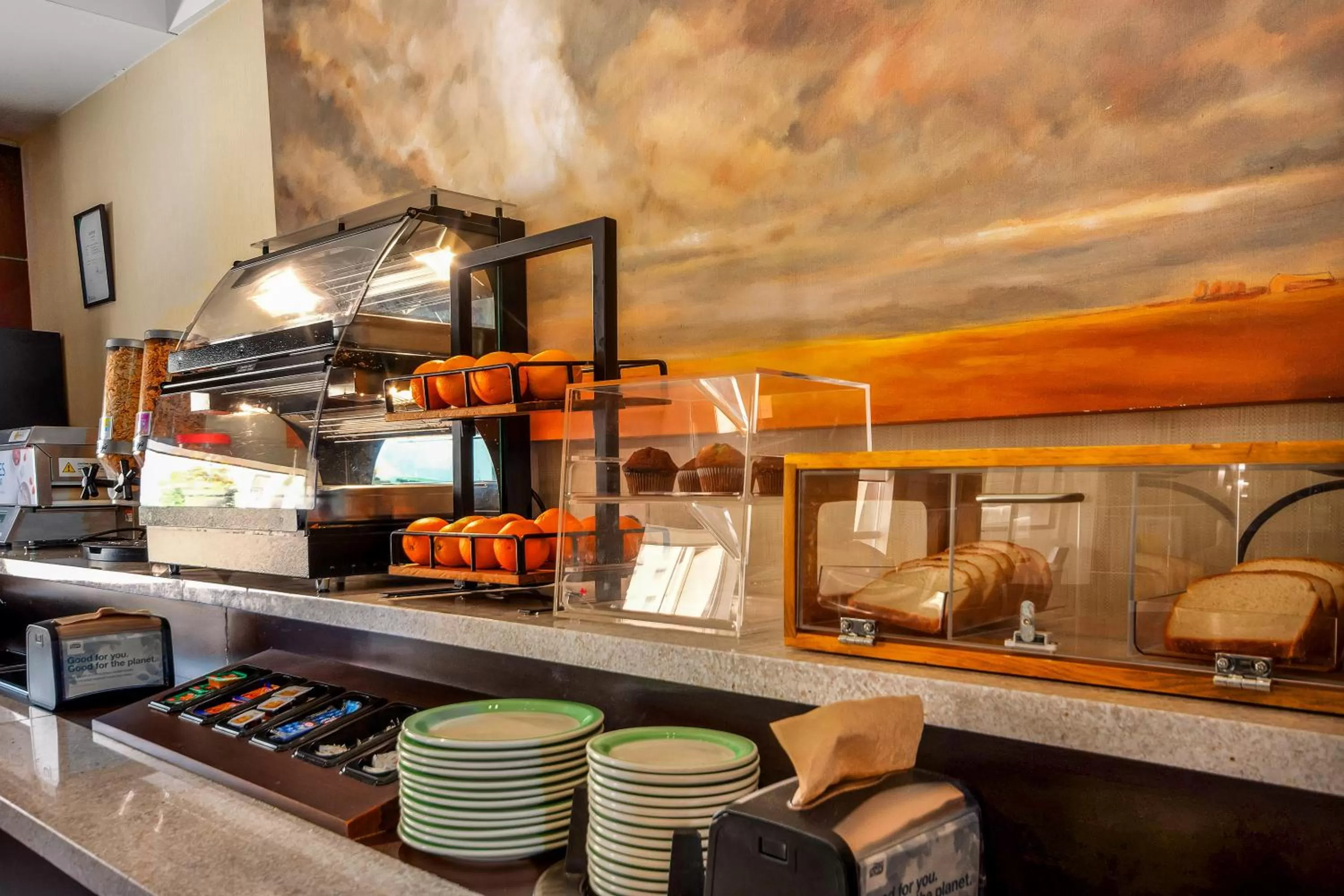 Buffet breakfast in Home Inn & Suites Regina East