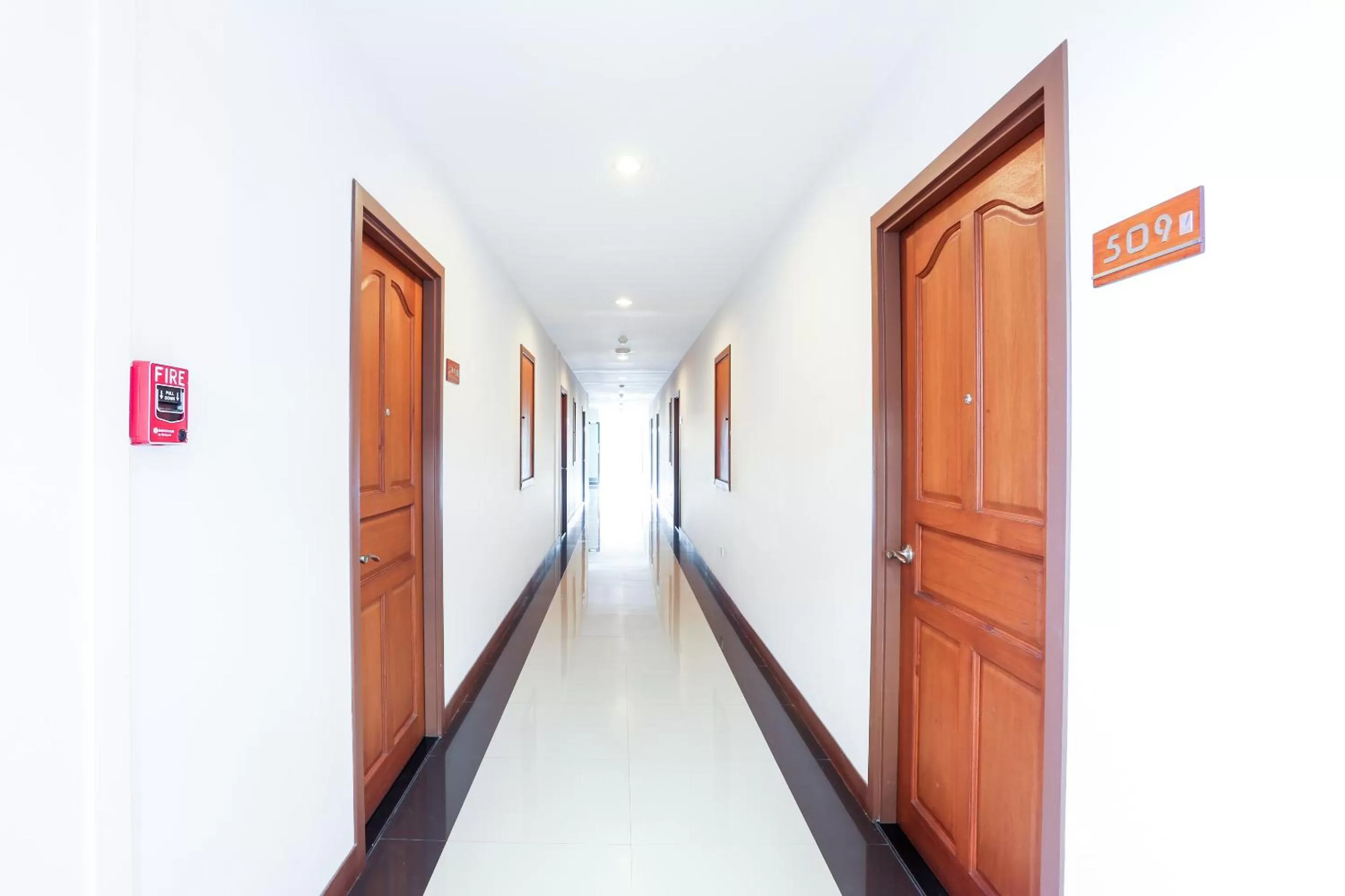 Floor plan in V-twin Donjan Service Apartment