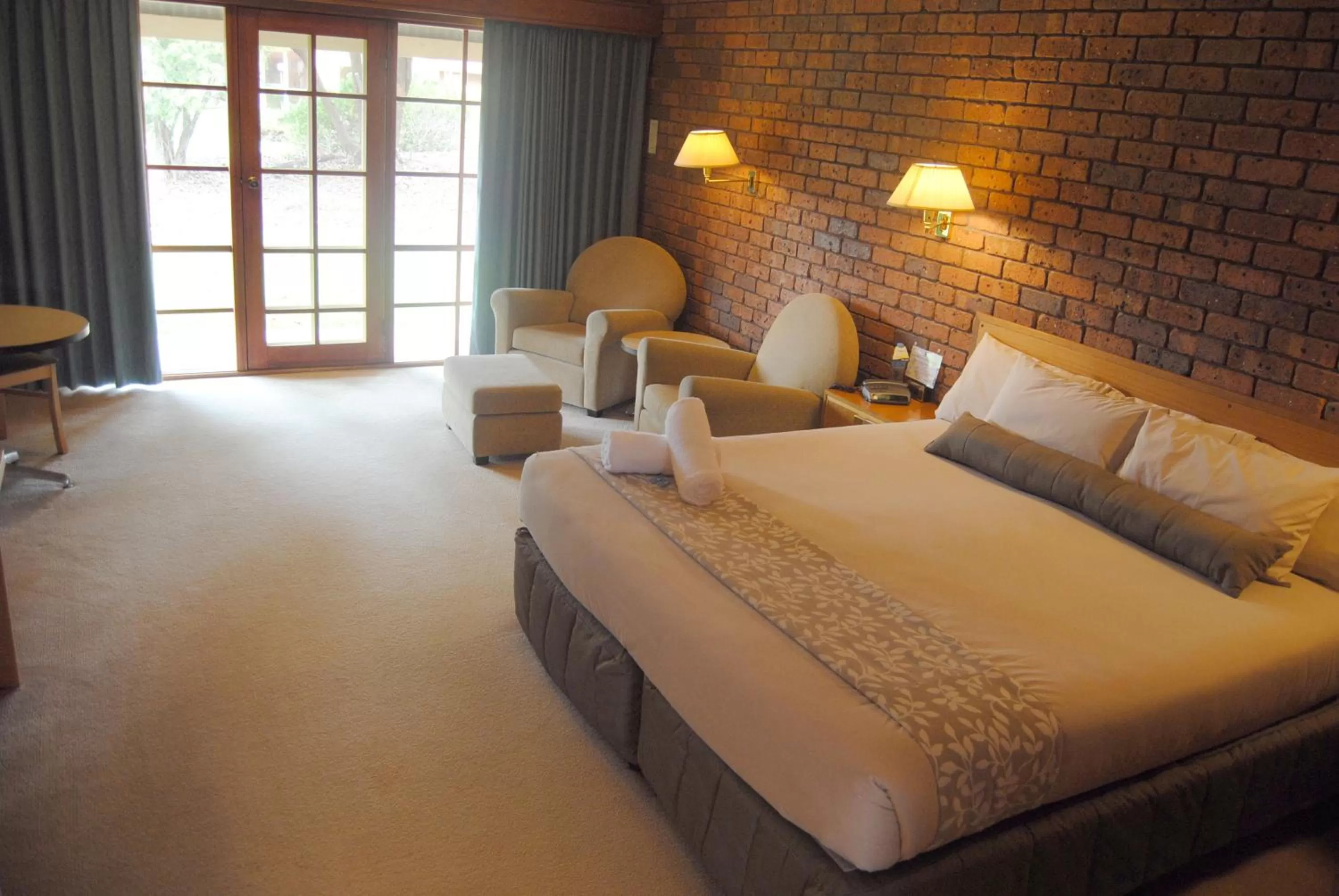 Bed in Grange Burn Motel