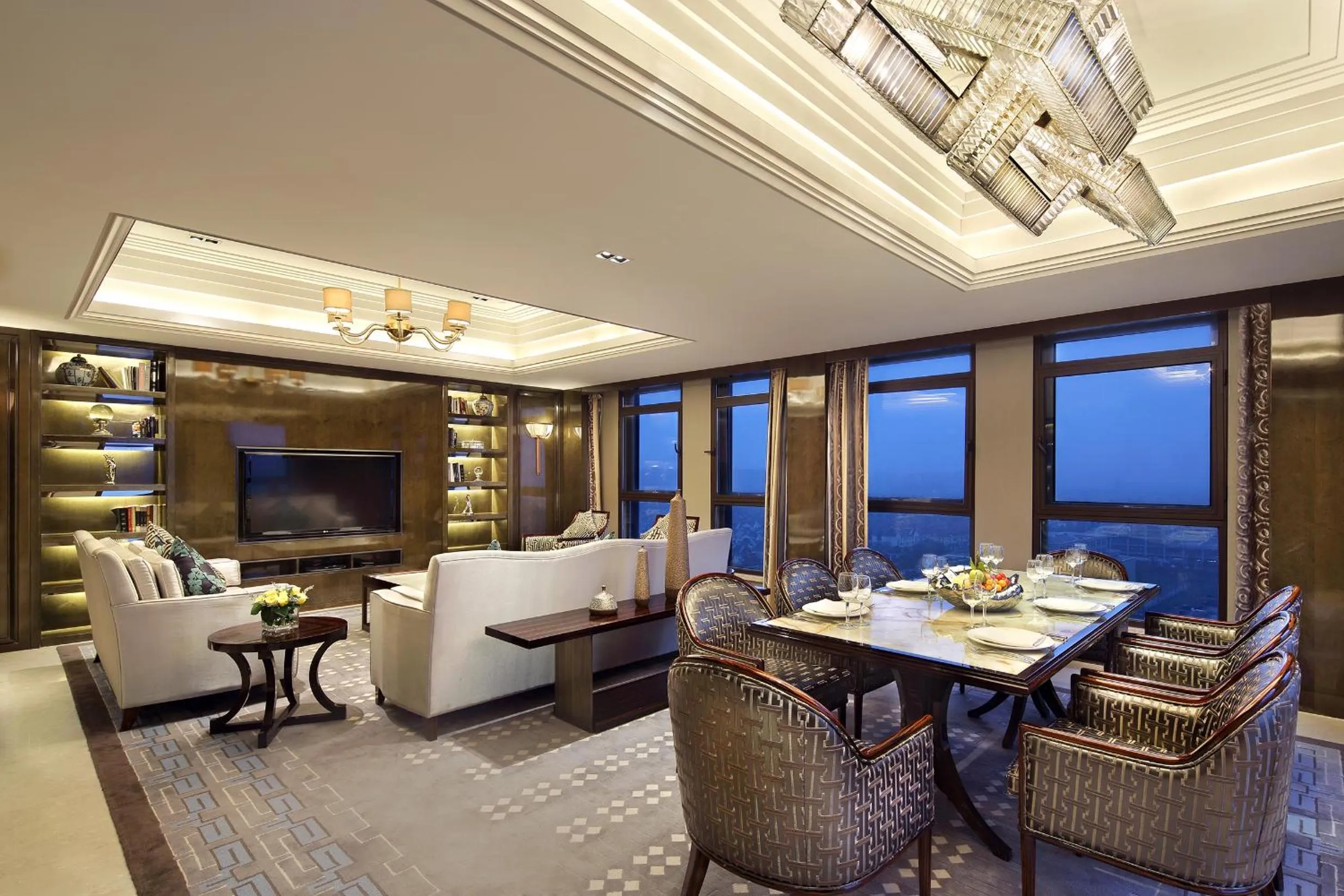 Living room, Dining Area in The Qube Hotel Xinqiao