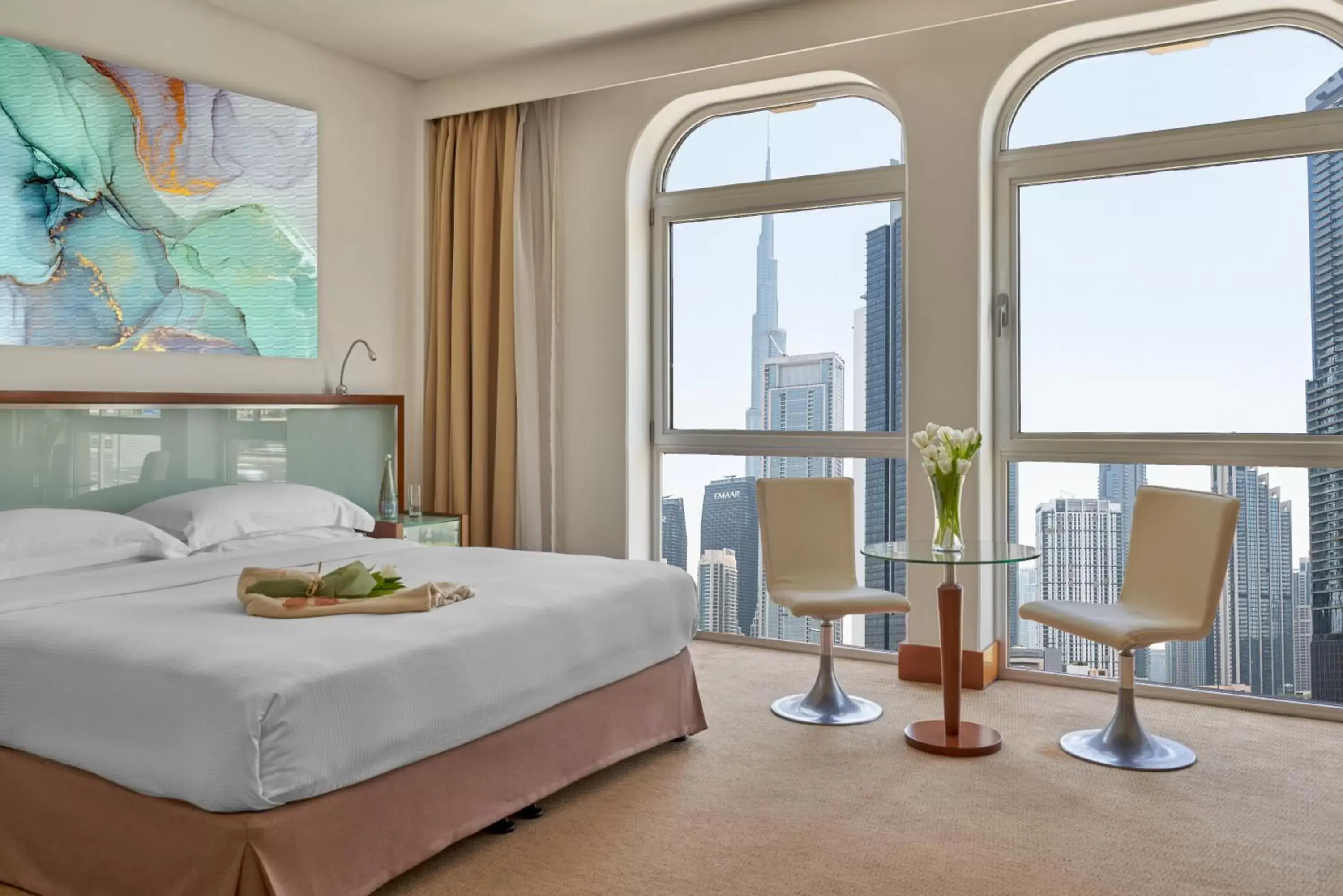 Burj Khalifa View Studio – King Bed in Villa Rotana - Dubai Burj Khalifa View Studio – King Bed in Villa Rotana - Dubai
