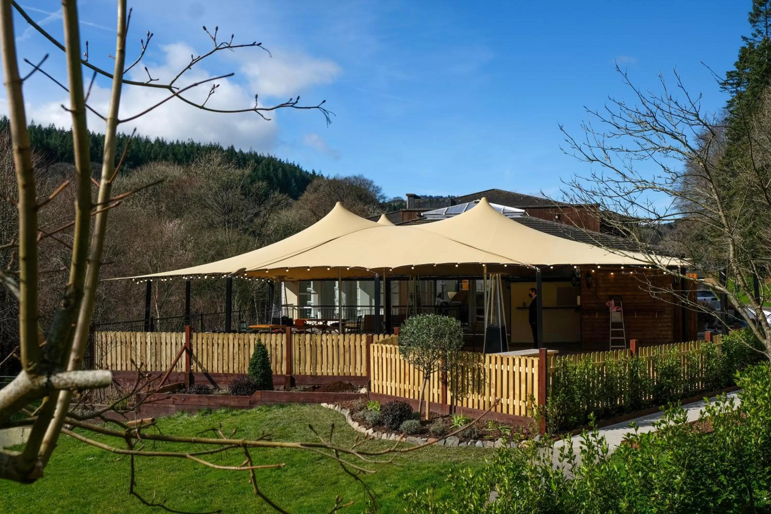 Dining area in Woodenbridge Hotel