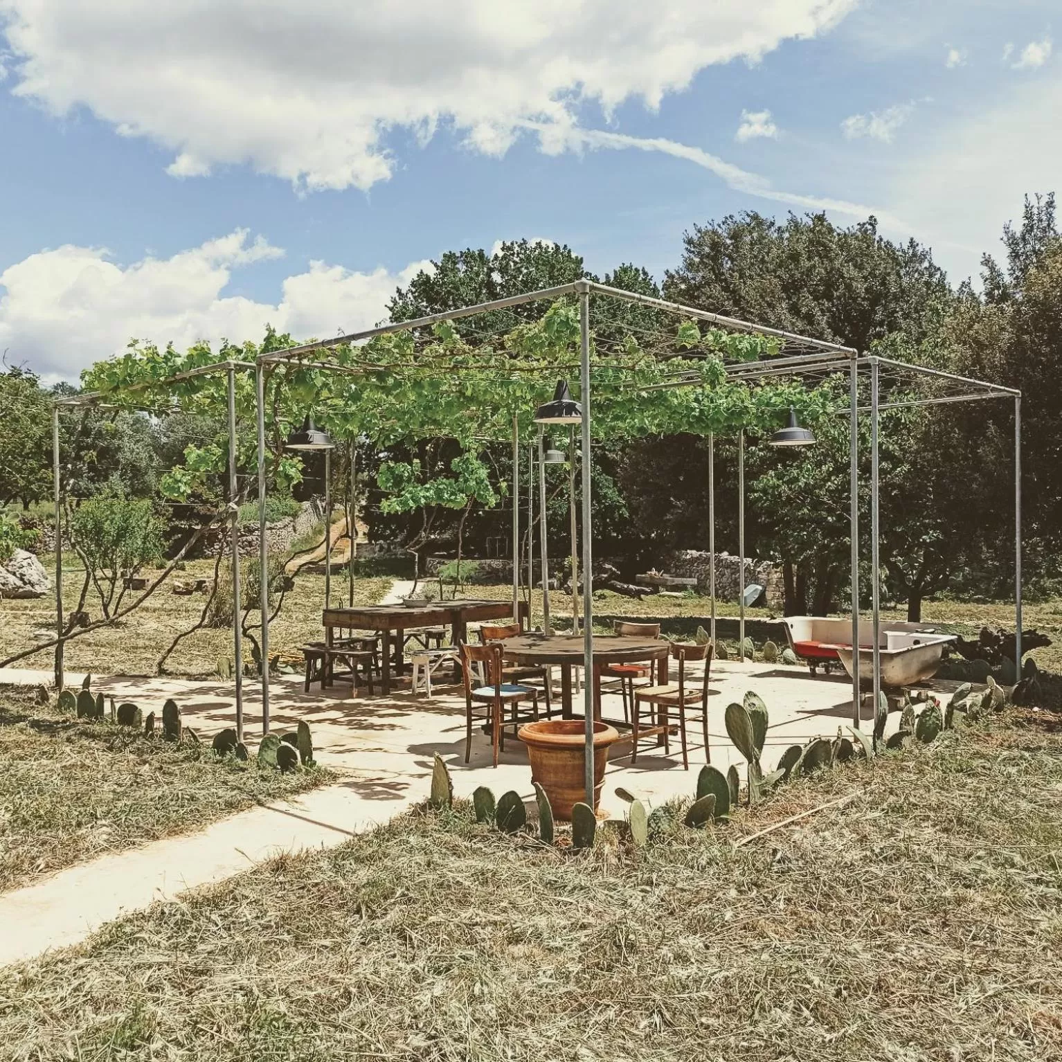 Patio in Masseria LoJazzo