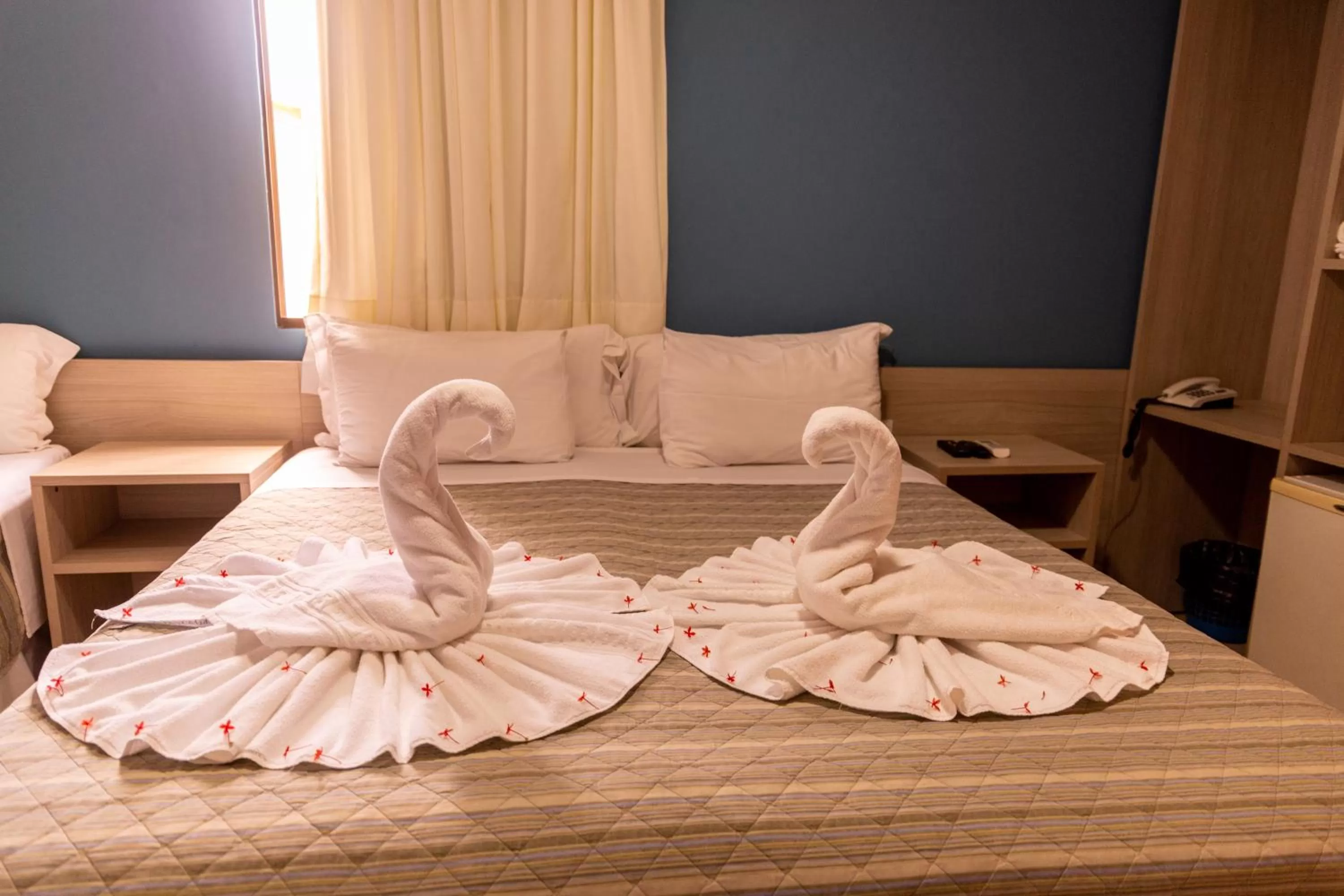 Bed in Pousada Mariluz