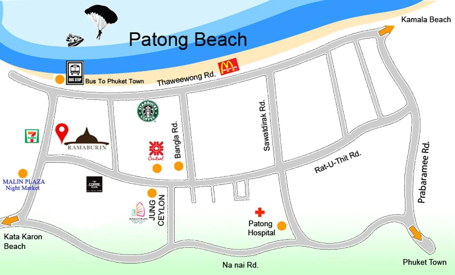 Location in Ramaburin Resort Patong - SHA Extra Plus