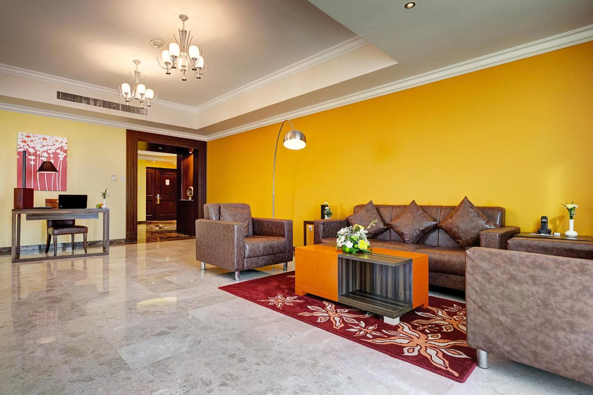 Living room in Abidos Hotel Apartment Dubai Land