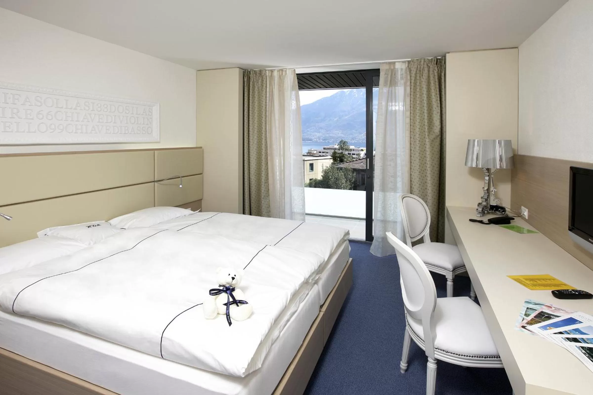 Family Room with Balcony in Hotel Muralto Locarno