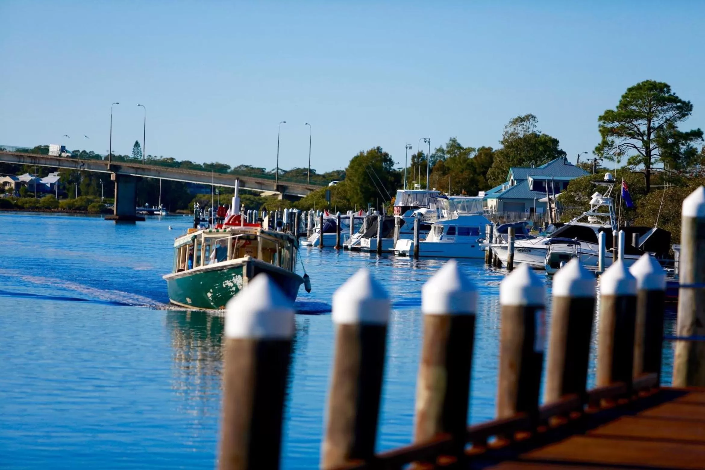 River view in Tea Gardens Hotel