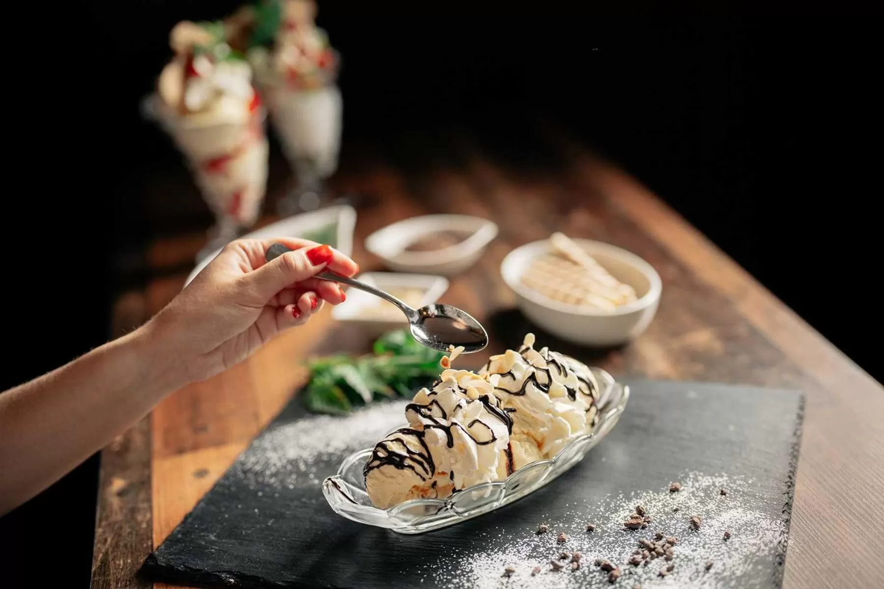 Food and drinks in Hotel Park Cafe Reichl