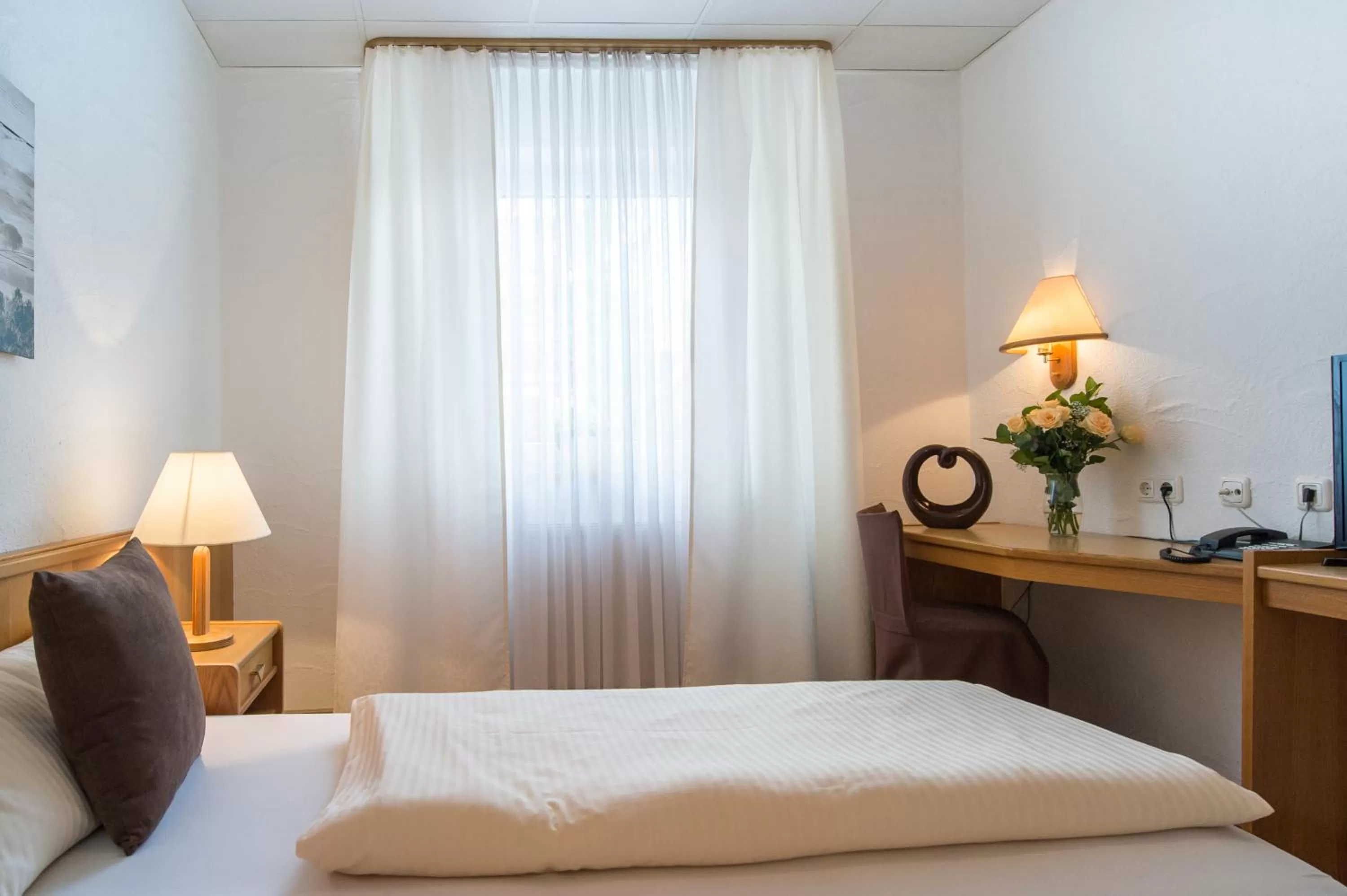 Decorative detail, Bed in Hotel-Restaurant Schwyzerhüsli