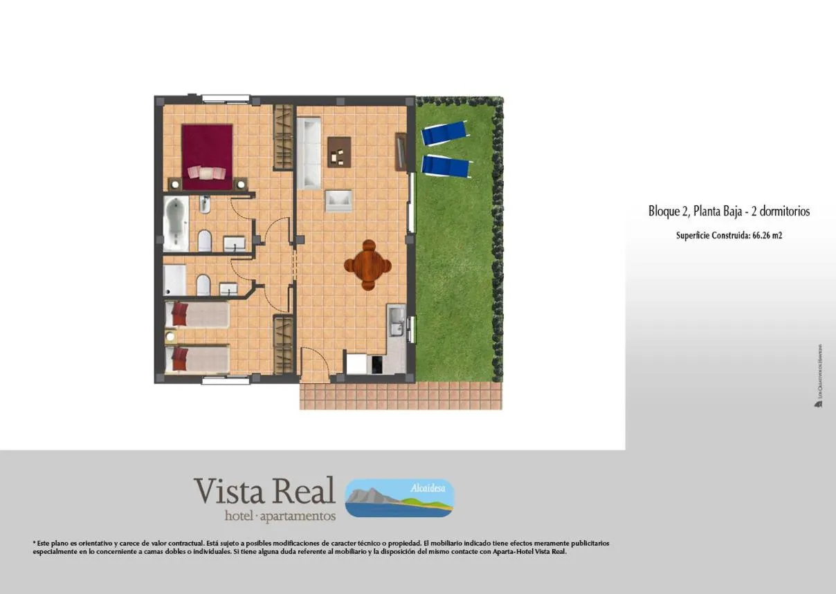 Floor plan in Apartamentos Vista Real