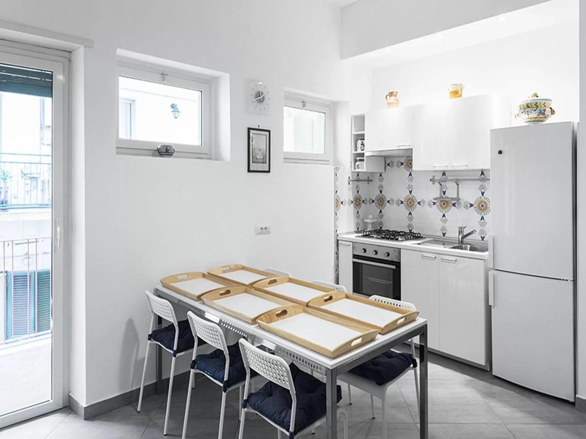 Communal kitchen in Bed & Breakfast Nilo32