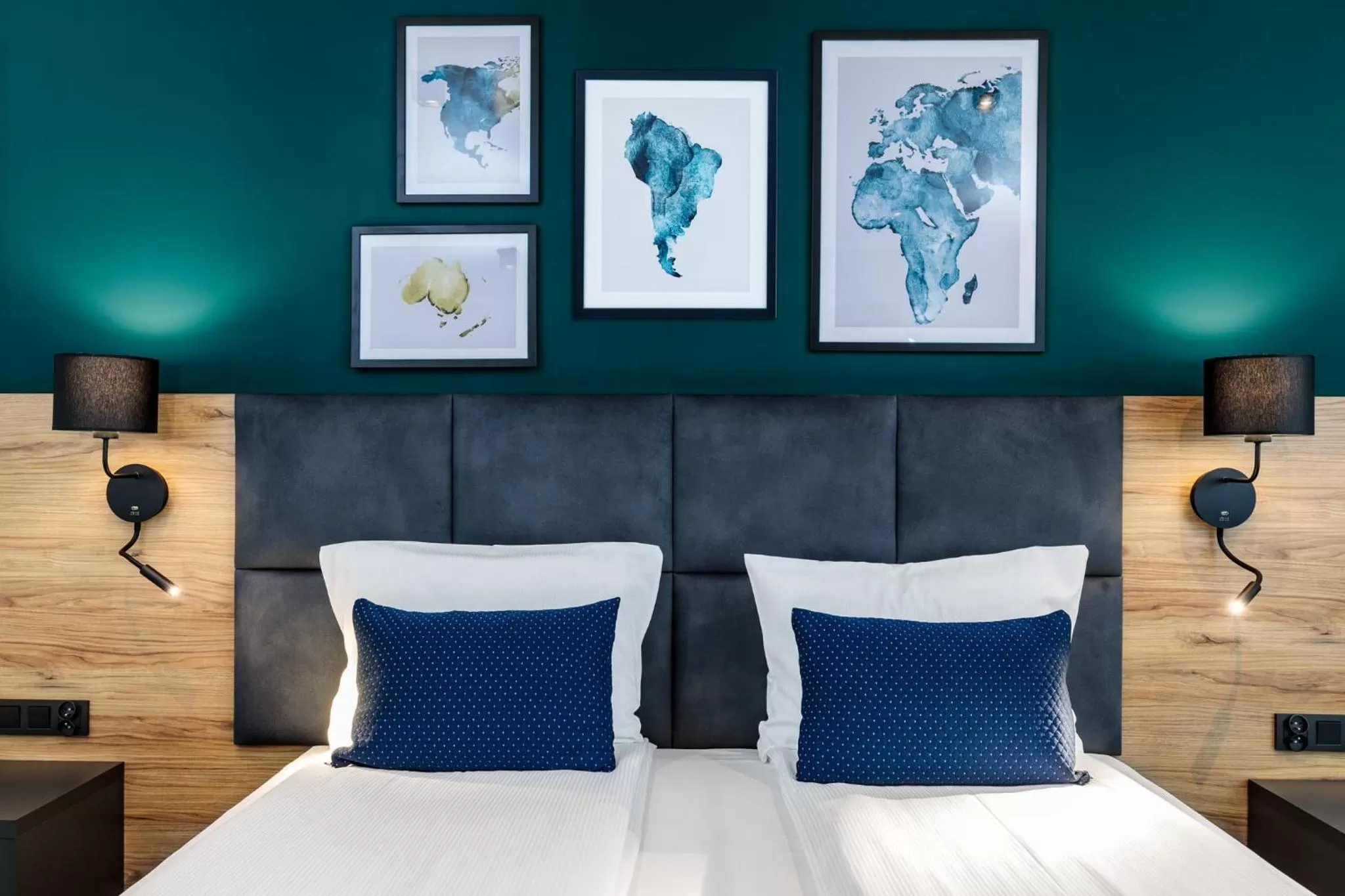 Bed in Hotel Kyriad Stargard