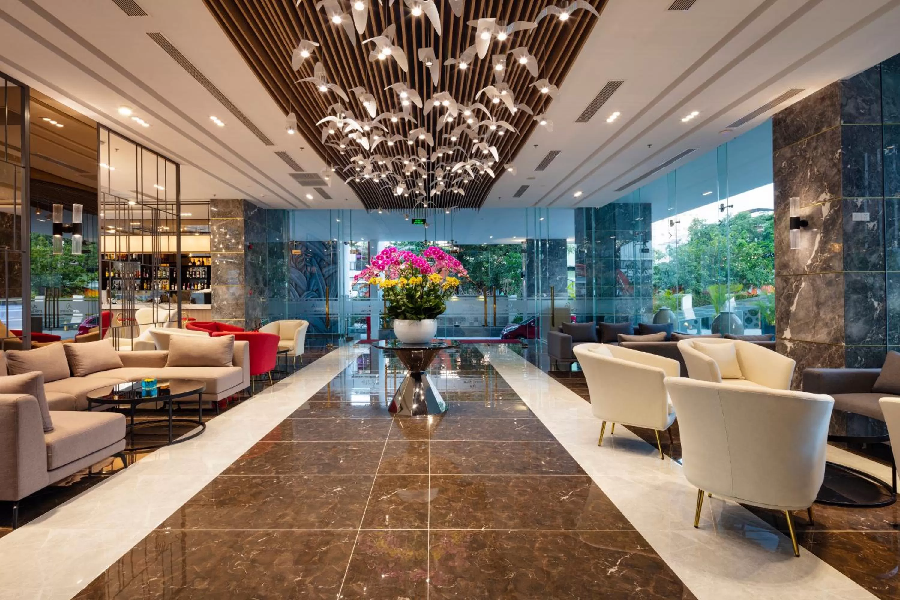 Lobby or reception in DQua Hotel