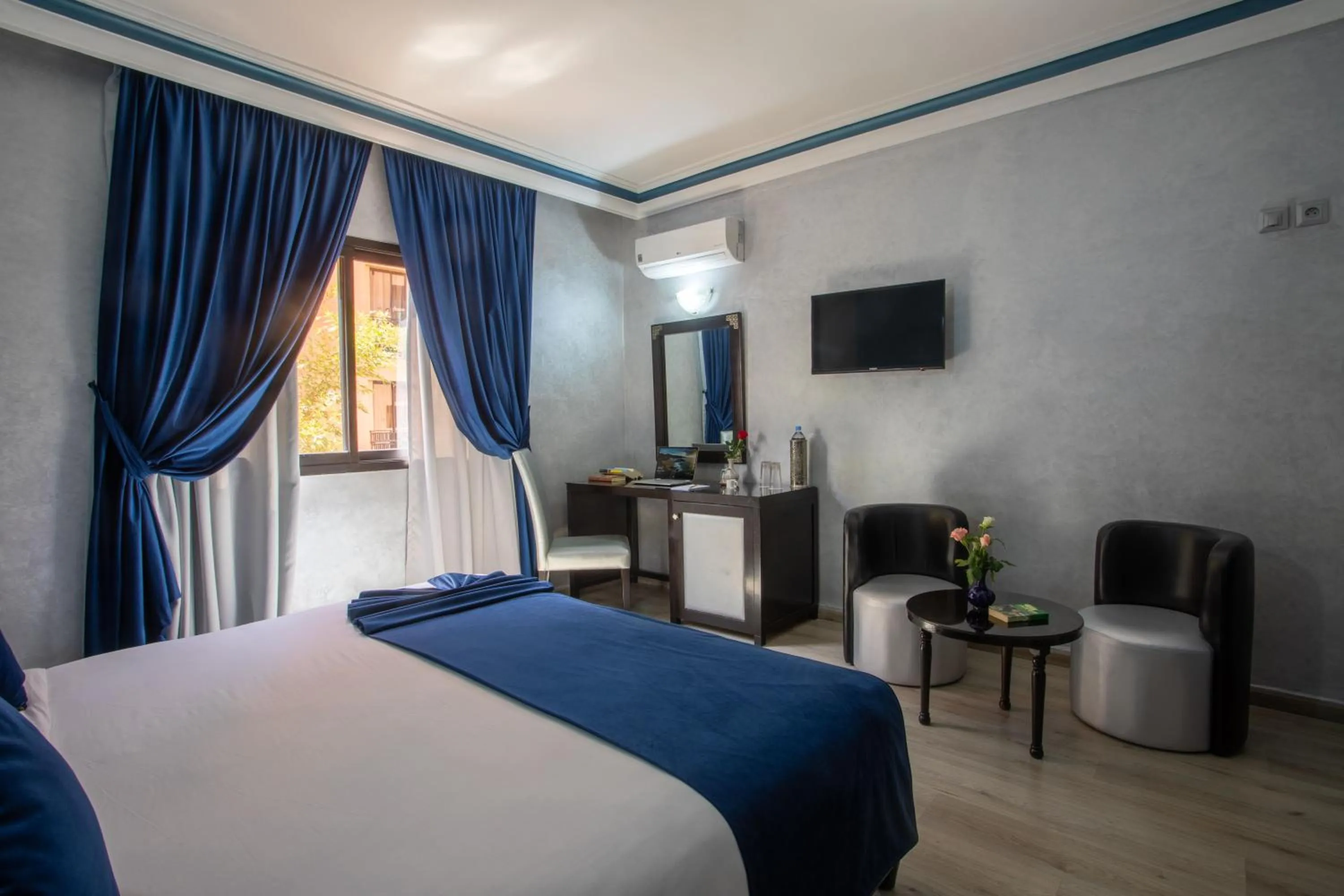 Bed in Hotel Meriem Marrakech